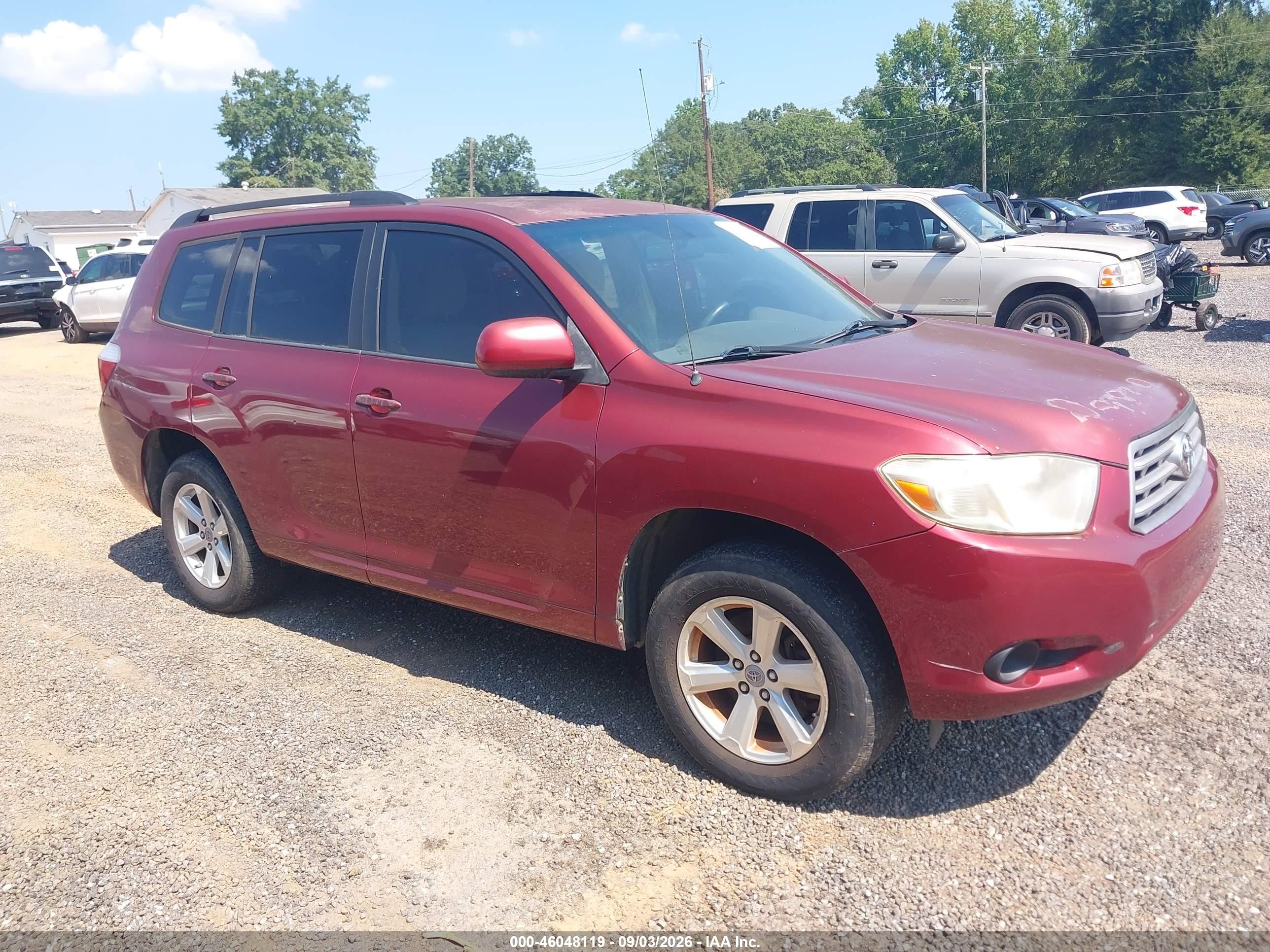 2008 Toyota Highlander   Burgundy vin: JTEDS41A182009201