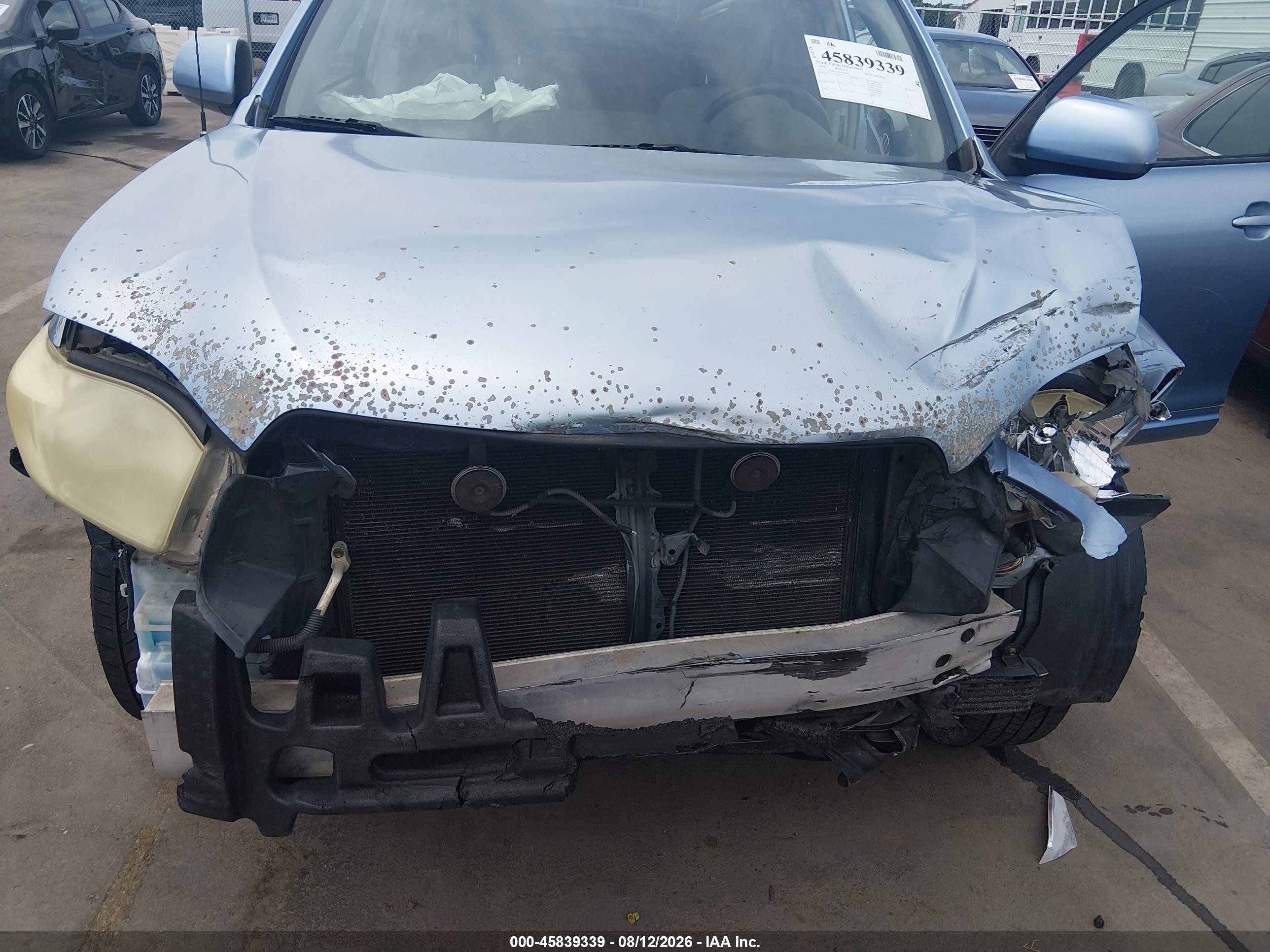 2008 Toyota Highlander   Light Blue vin: JTEDS41A182035880