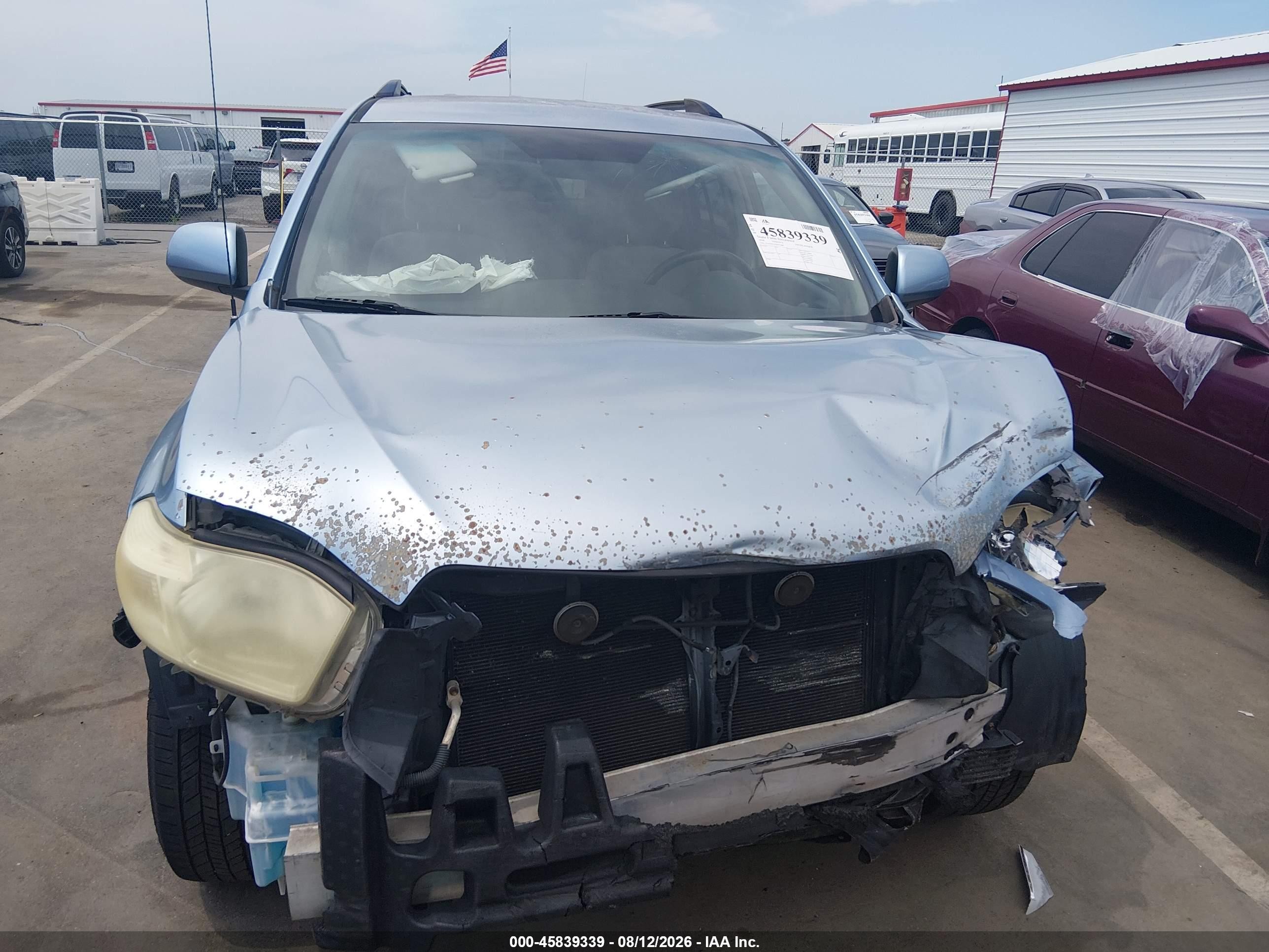 2008 Toyota Highlander   Light Blue vin: JTEDS41A182035880