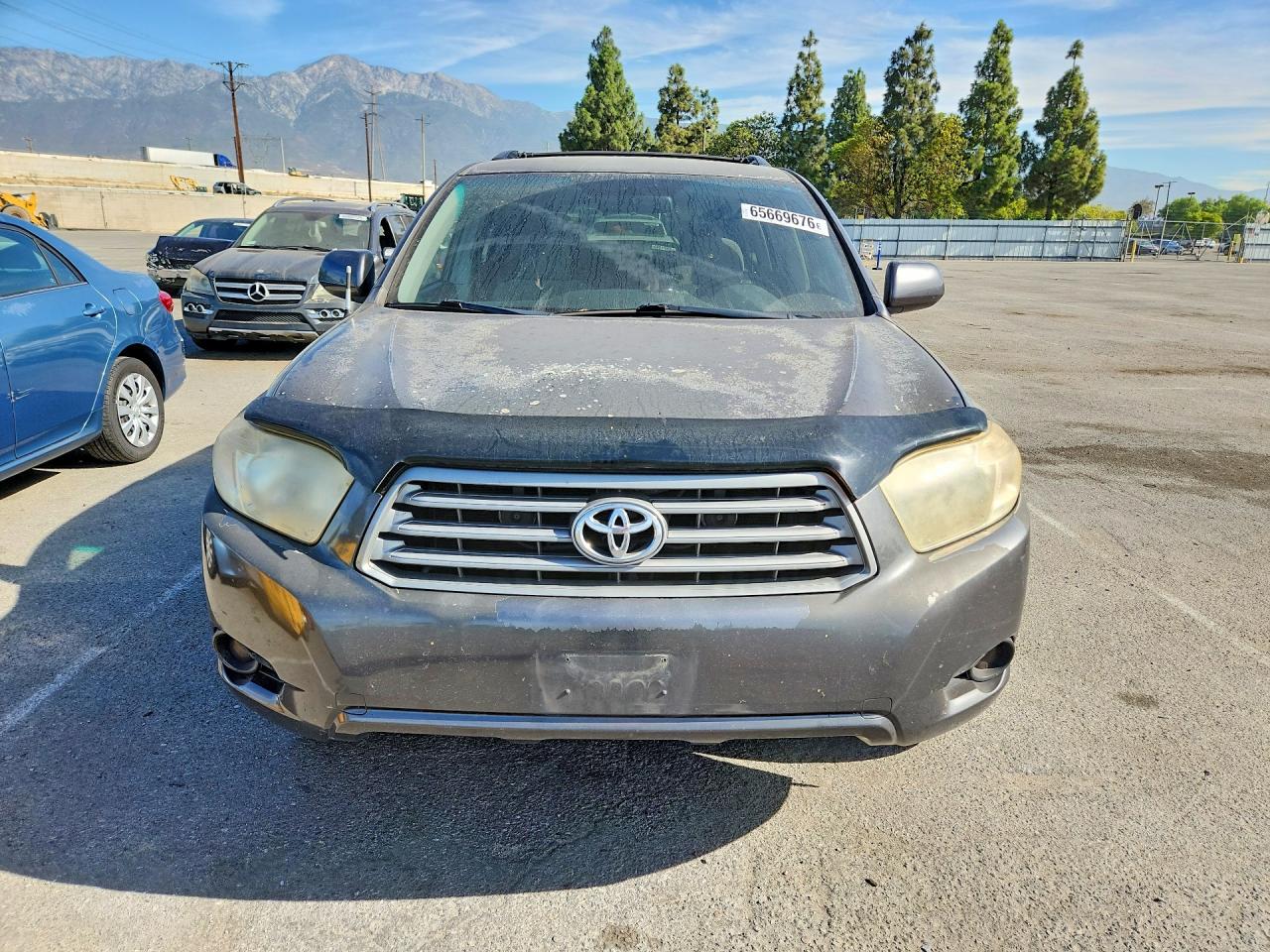 2008 Toyota Highlander Base Gray vin: JTEDS41A182038729