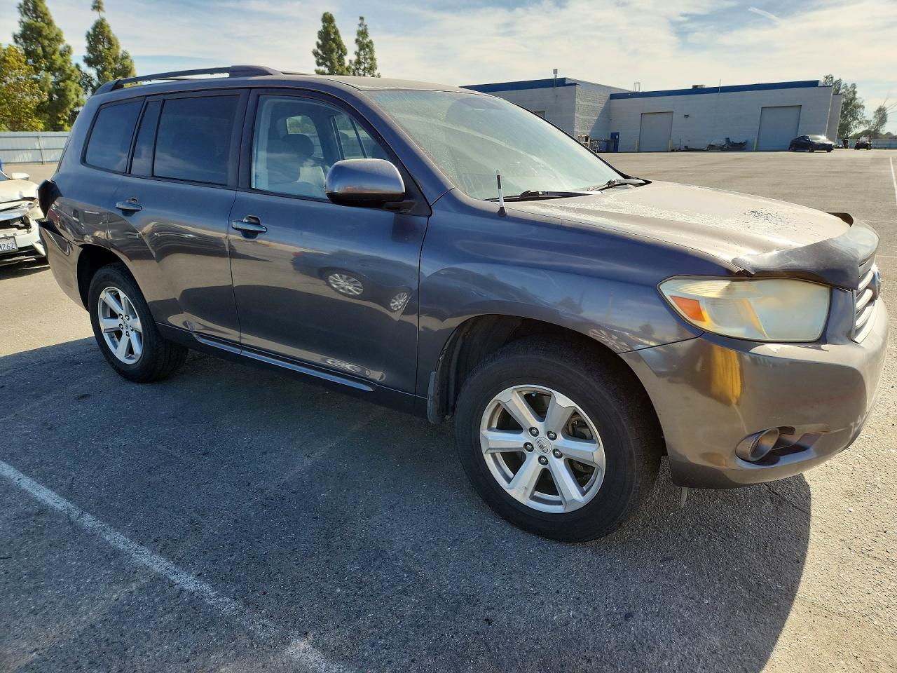 2008 Toyota Highlander Base Gray vin: JTEDS41A182038729