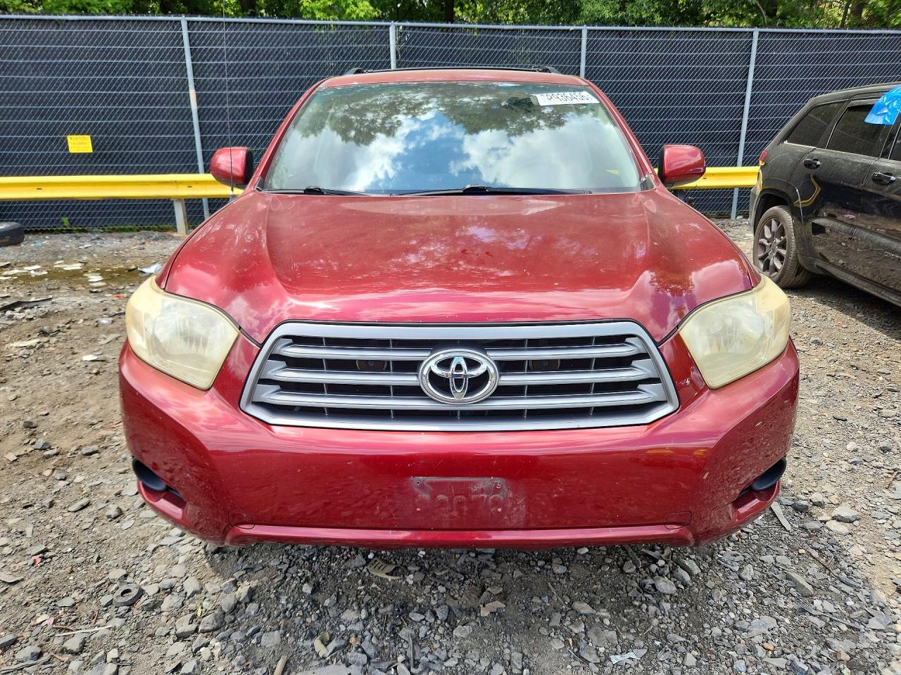 2008 Toyota Highlander Base Burgundy vin: JTEDS41A182047043
