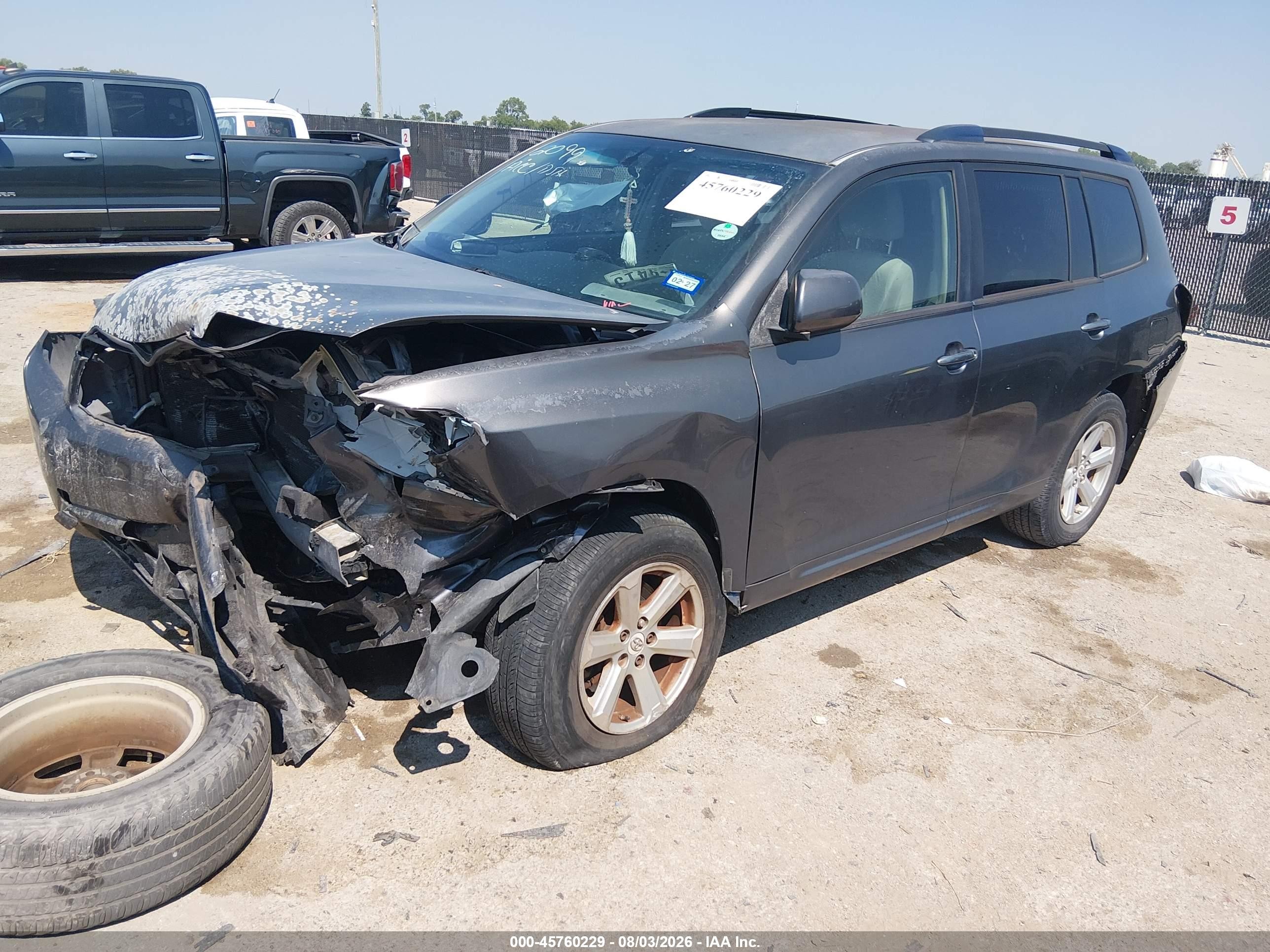 2008 Toyota Highlander   Gray vin: JTEDS41A182059919