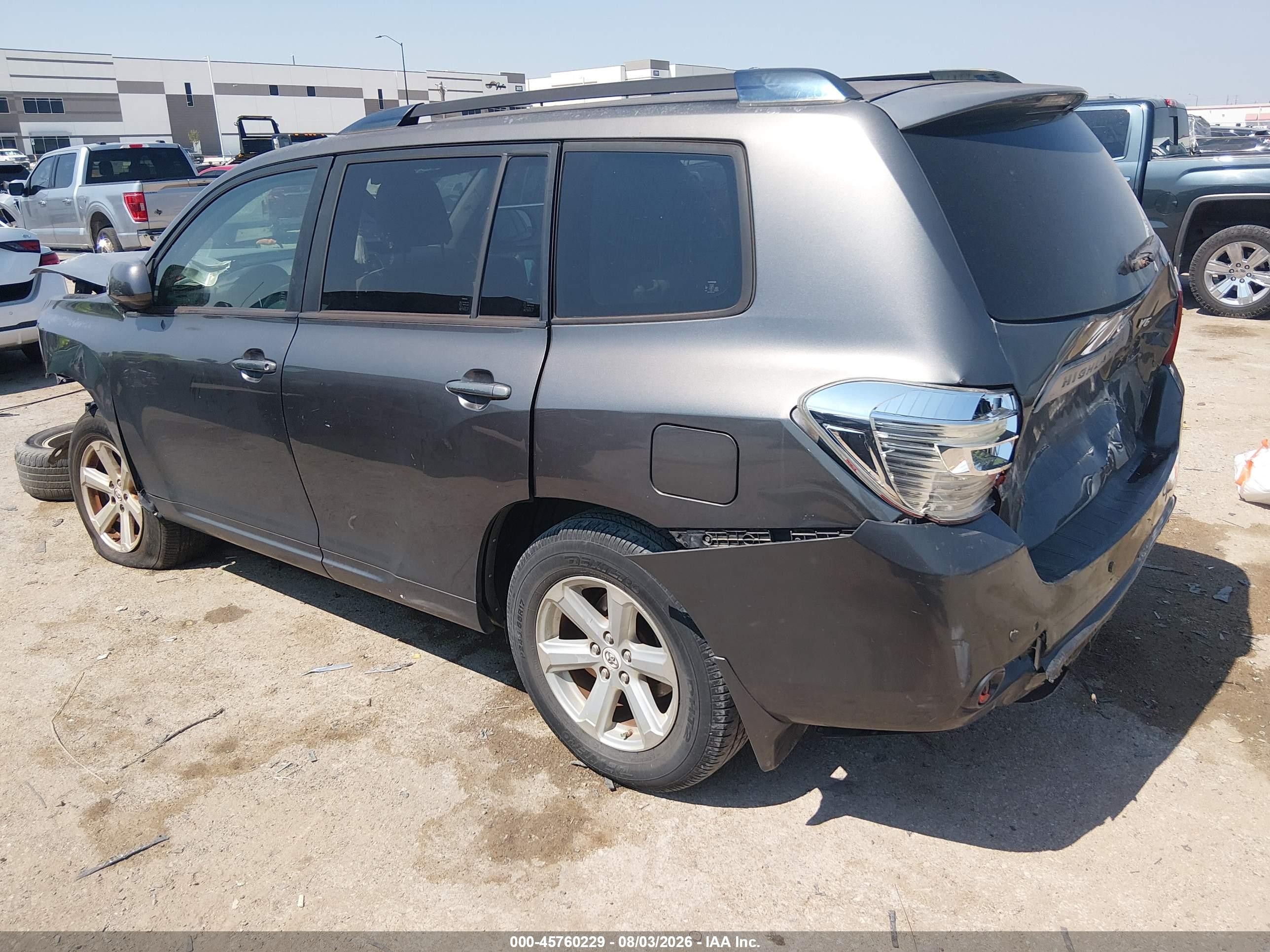 2008 Toyota Highlander   Gray vin: JTEDS41A182059919