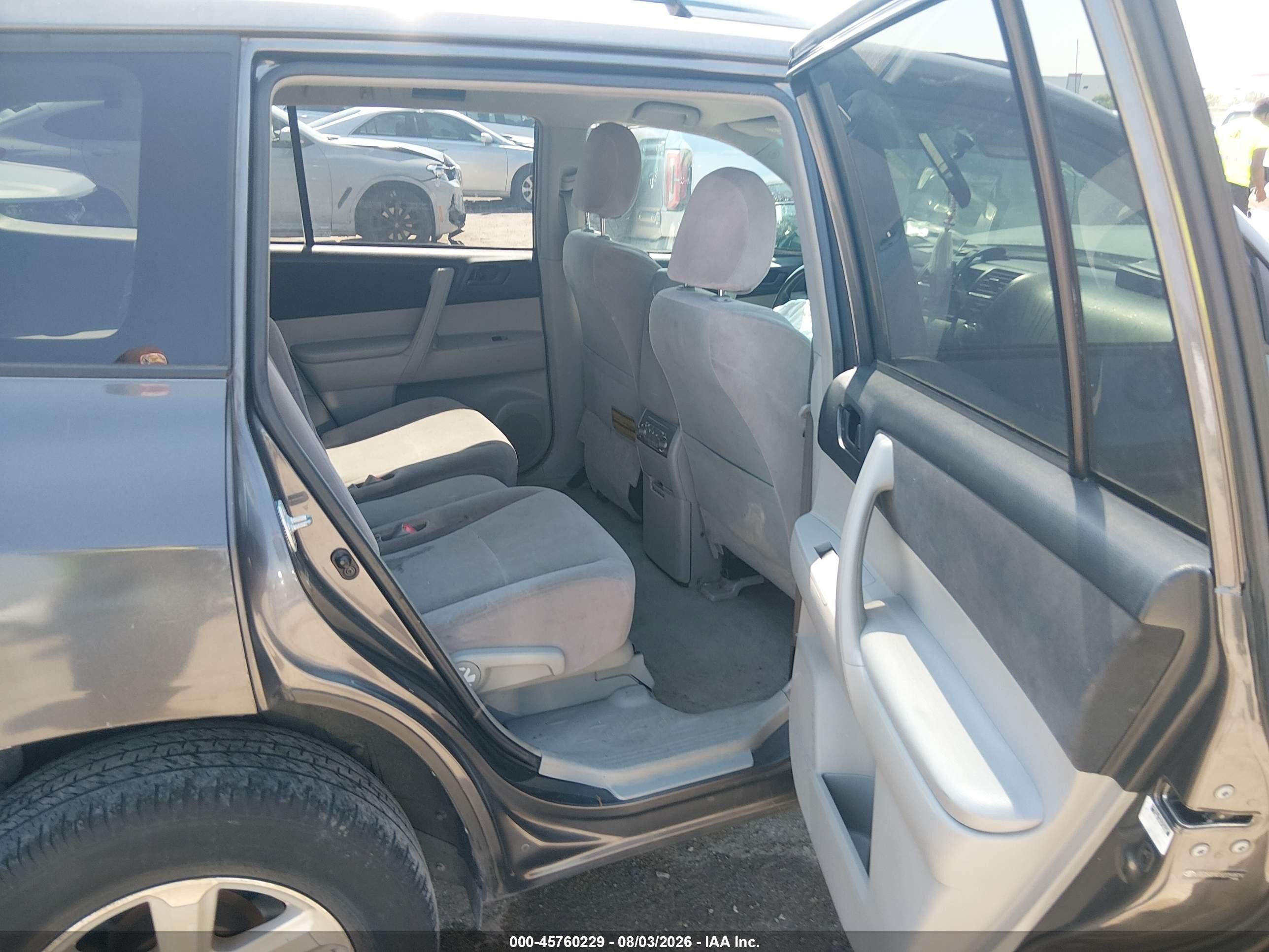 2008 Toyota Highlander   Gray vin: JTEDS41A182059919