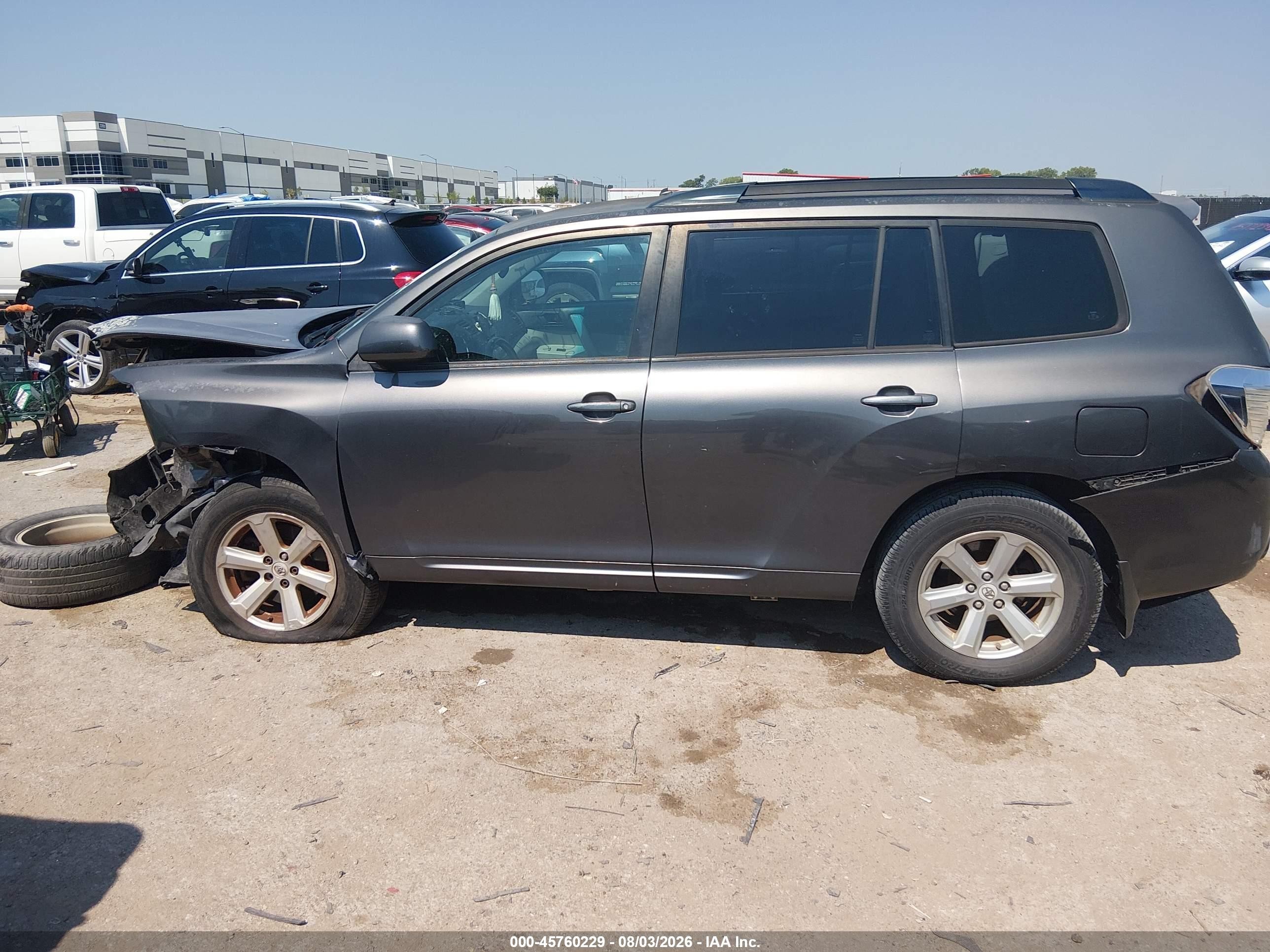 2008 Toyota Highlander   Gray vin: JTEDS41A182059919
