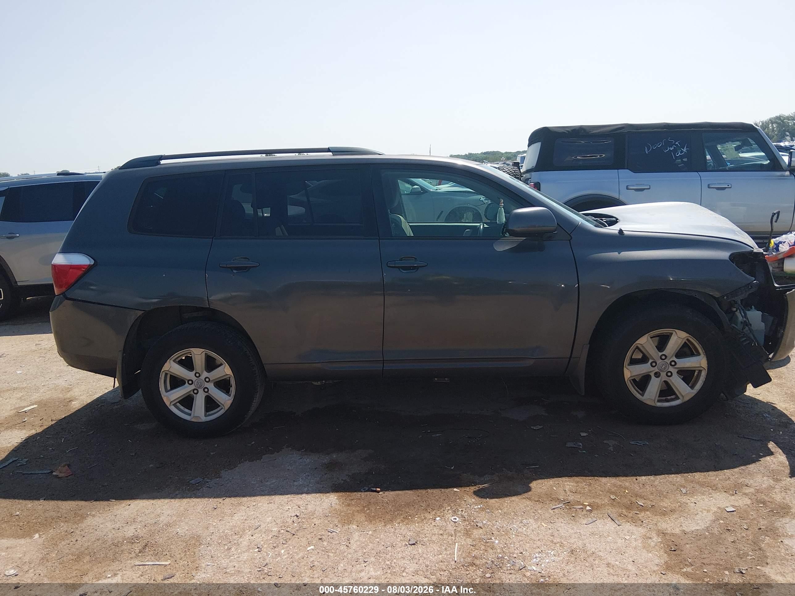 2008 Toyota Highlander   Gray vin: JTEDS41A182059919
