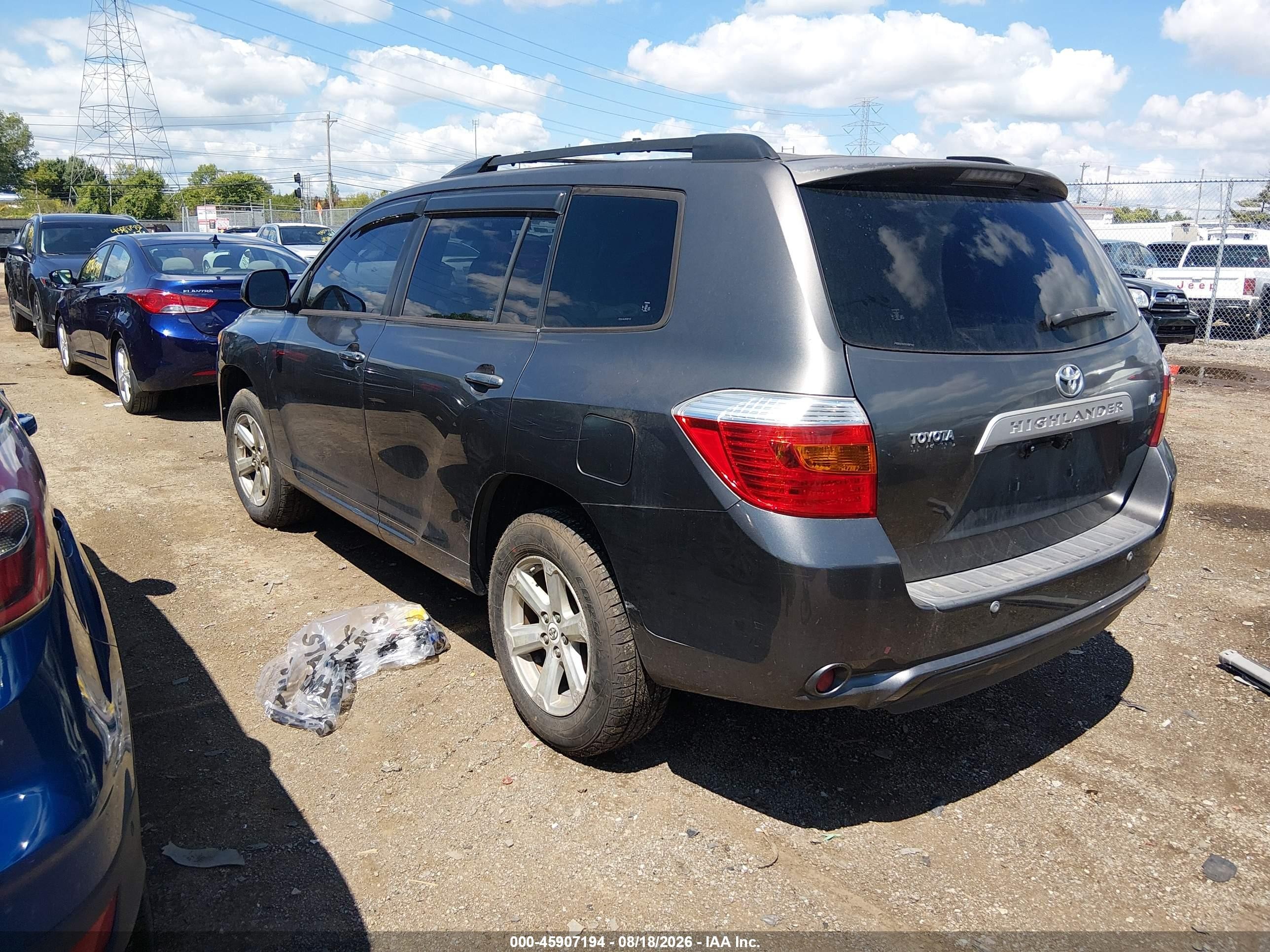 2008 Toyota Highlander   Gray vin: JTEDS41A282007165