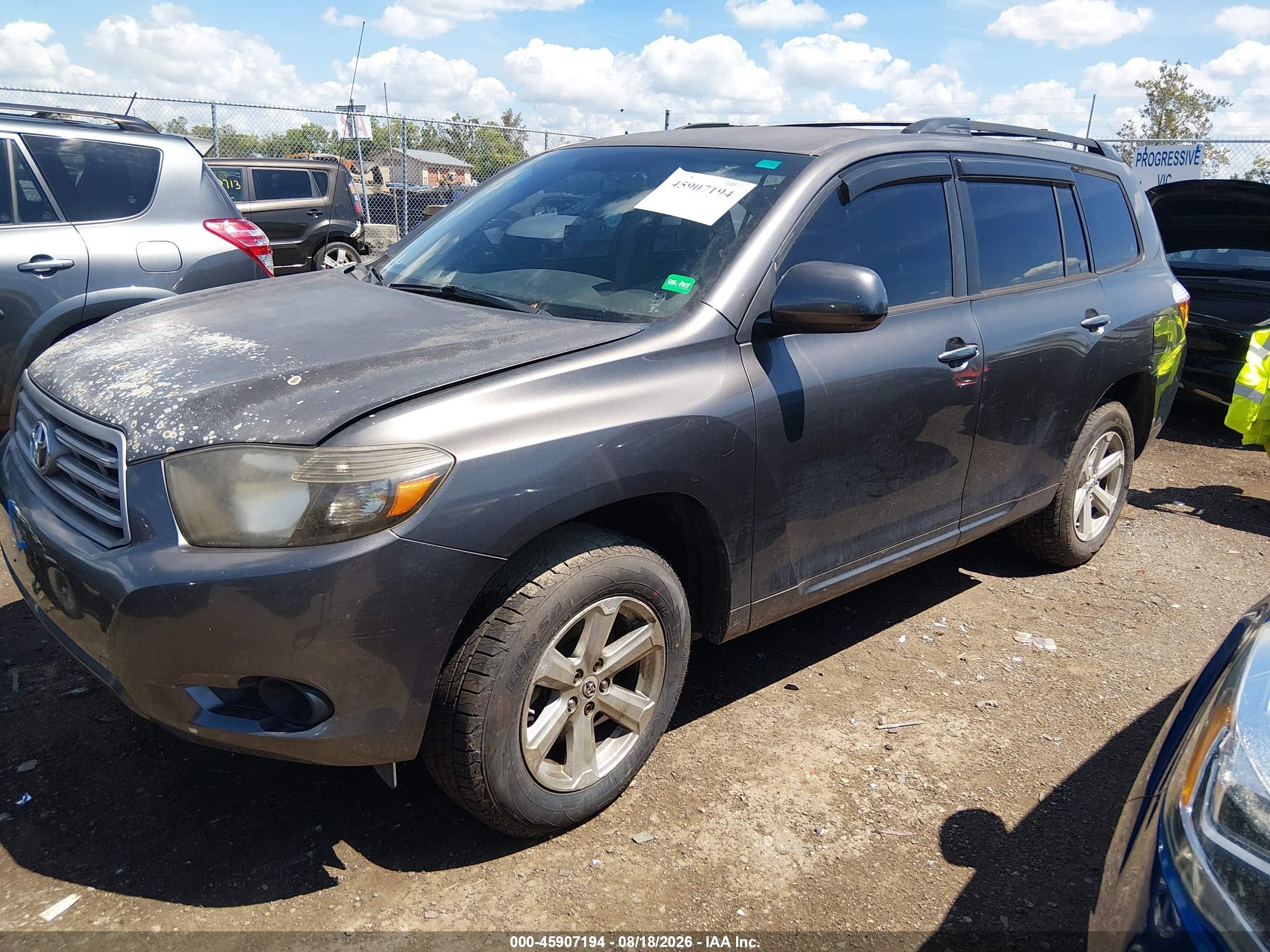 2008 Toyota Highlander   Gray vin: JTEDS41A282007165