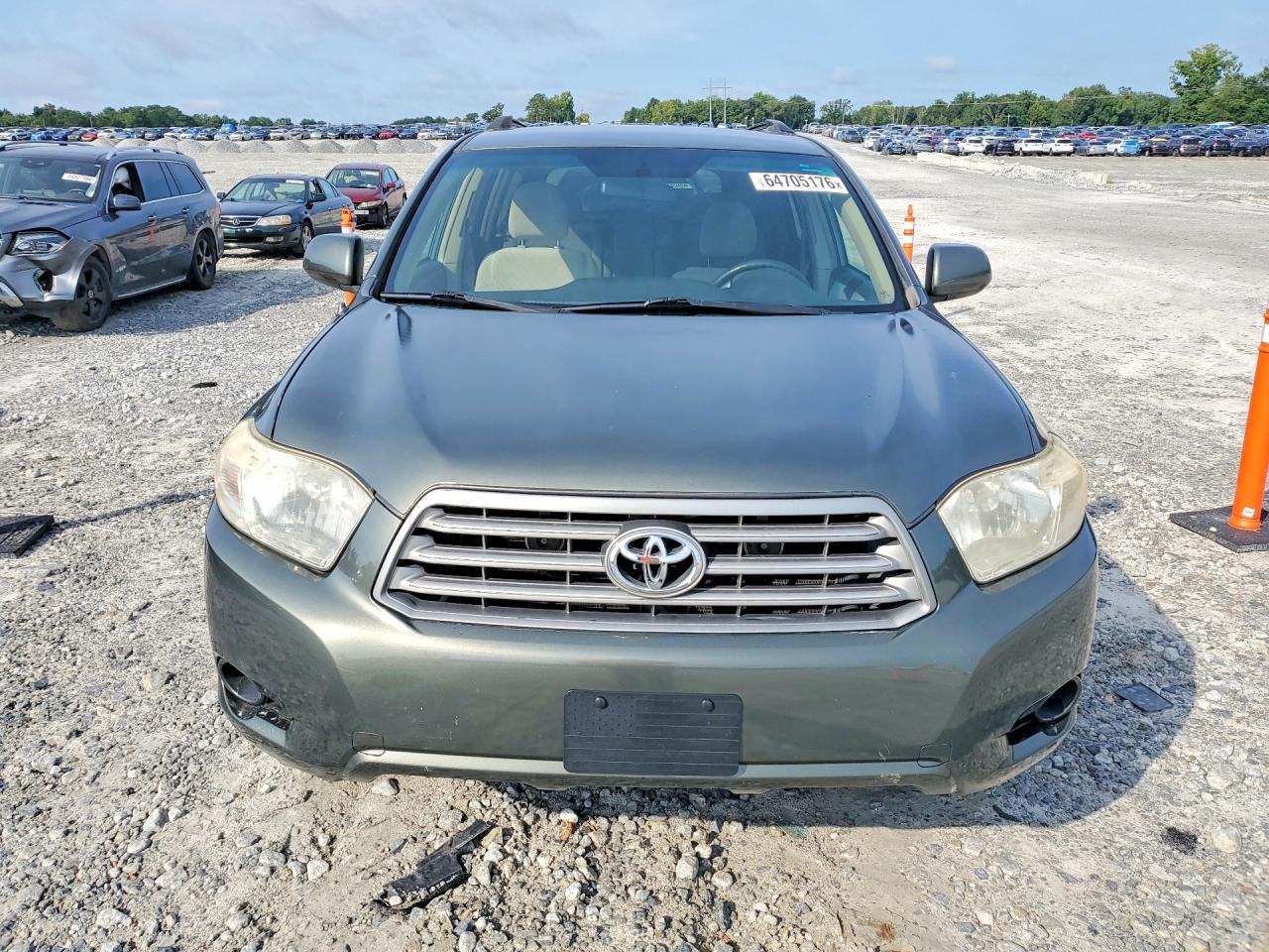2008 Toyota Highlander Base Green vin: JTEDS41A282015671
