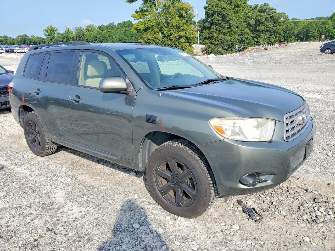 2008 Toyota Highlander Base Green vin: JTEDS41A282015671