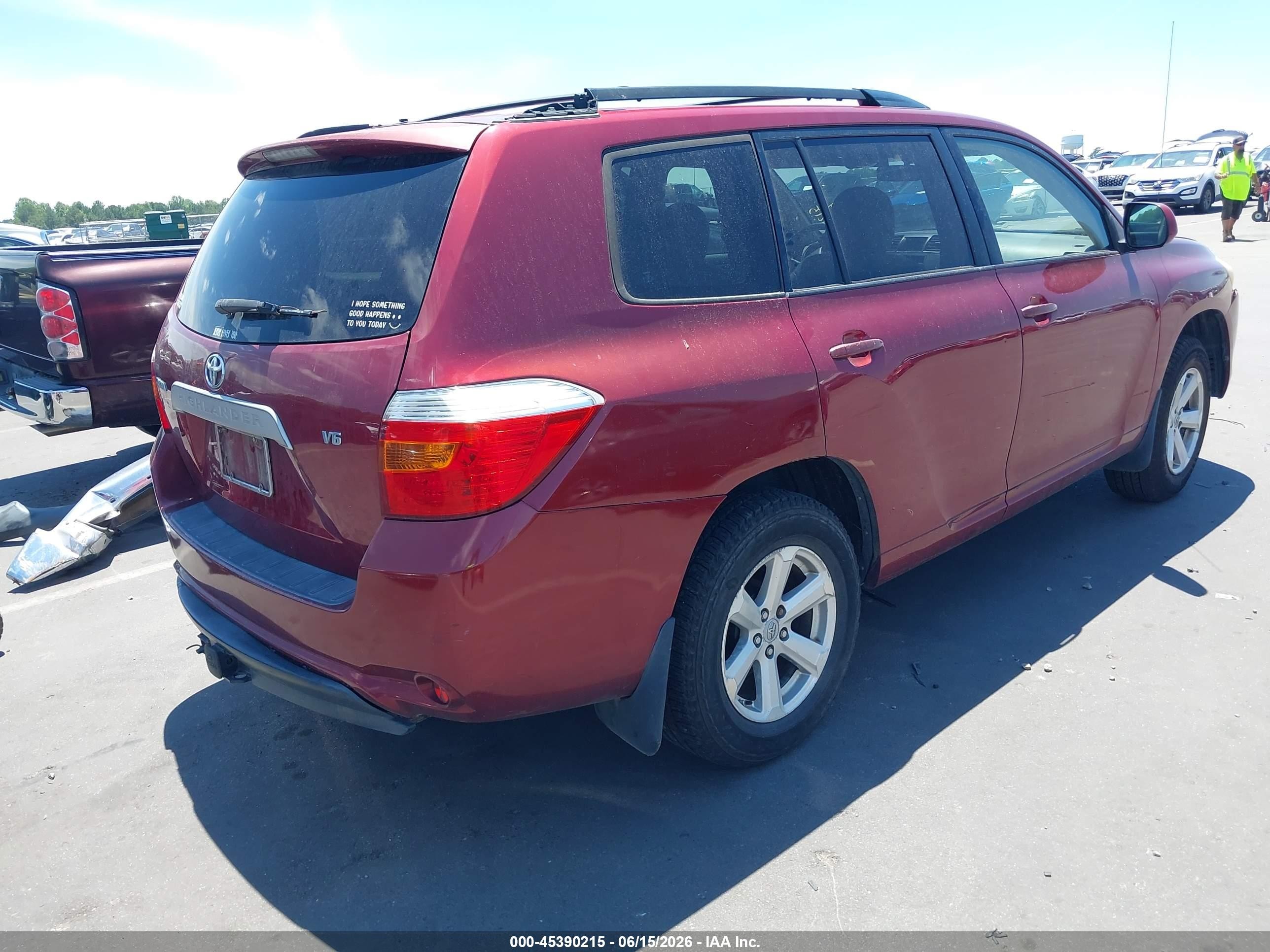 2008 Toyota Highlander   Red vin: JTEDS41A282019512
