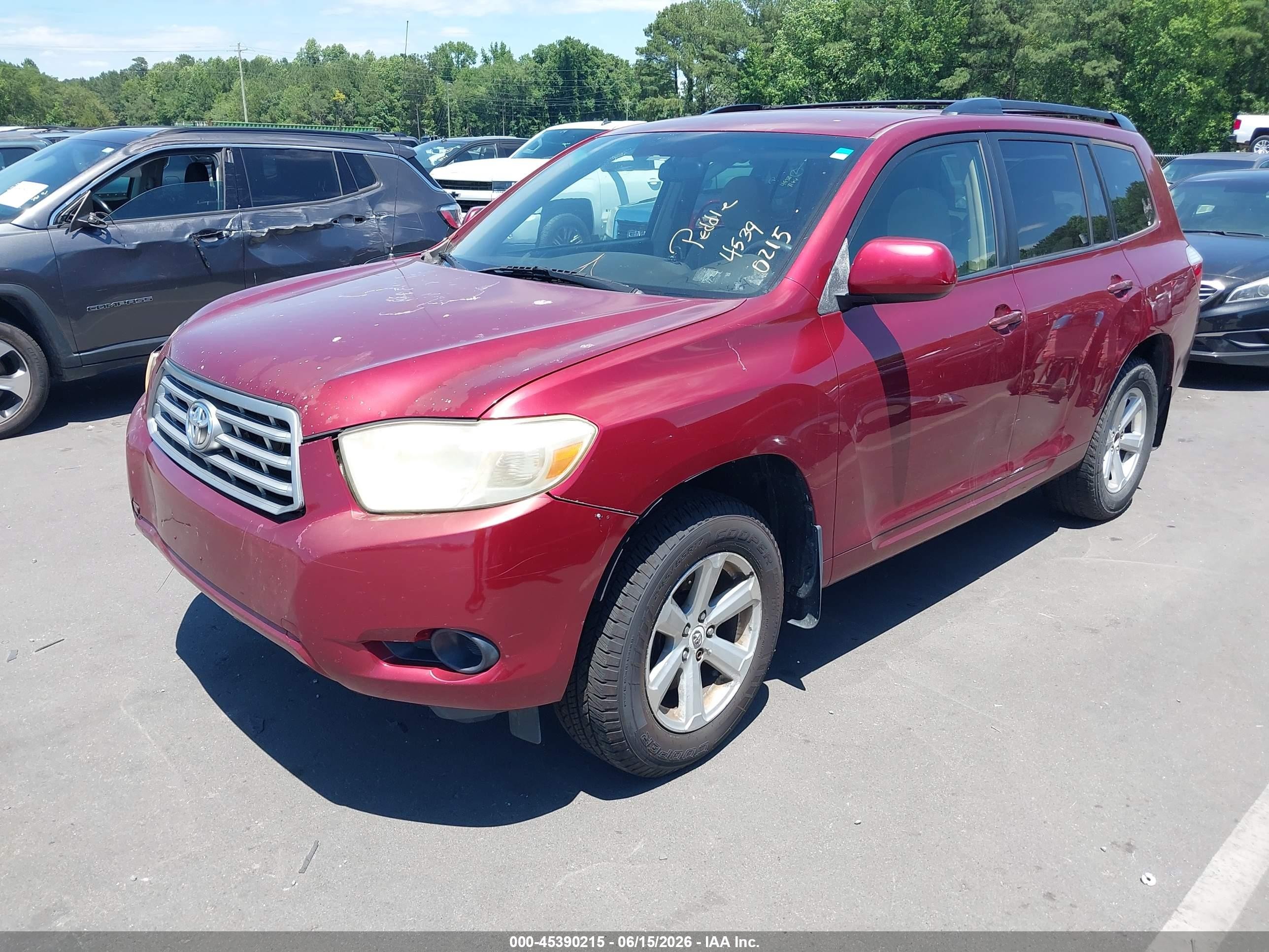 2008 Toyota Highlander   Red vin: JTEDS41A282019512