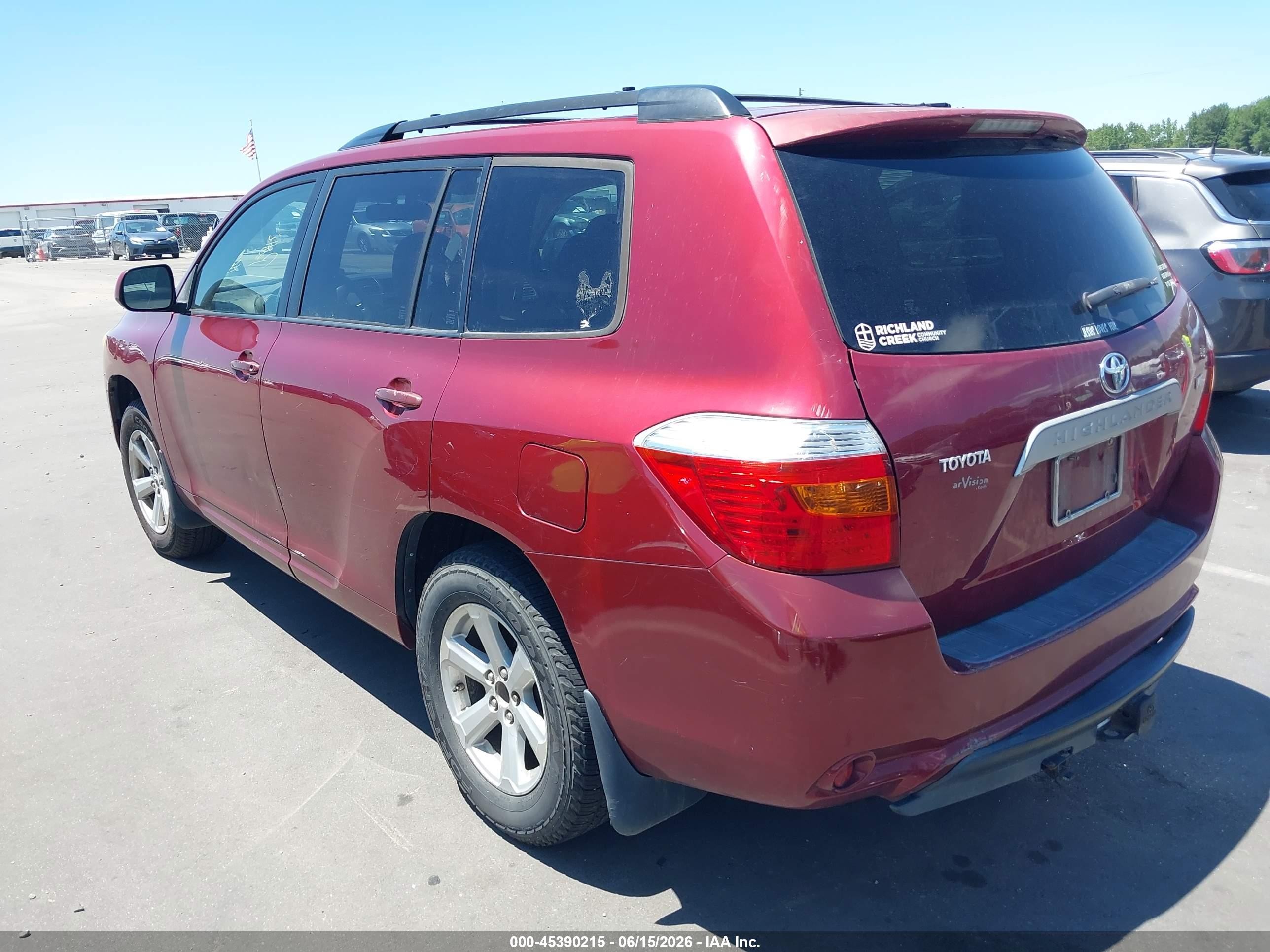2008 Toyota Highlander   Red vin: JTEDS41A282019512