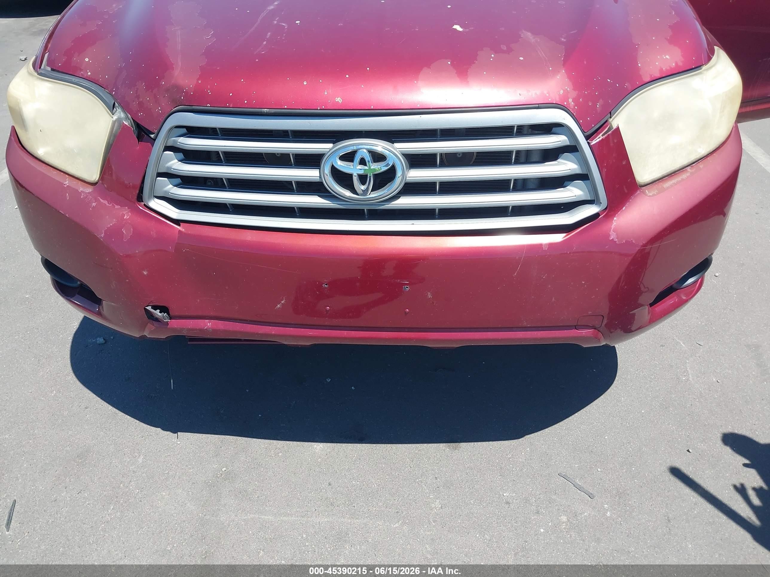 2008 Toyota Highlander   Red vin: JTEDS41A282019512