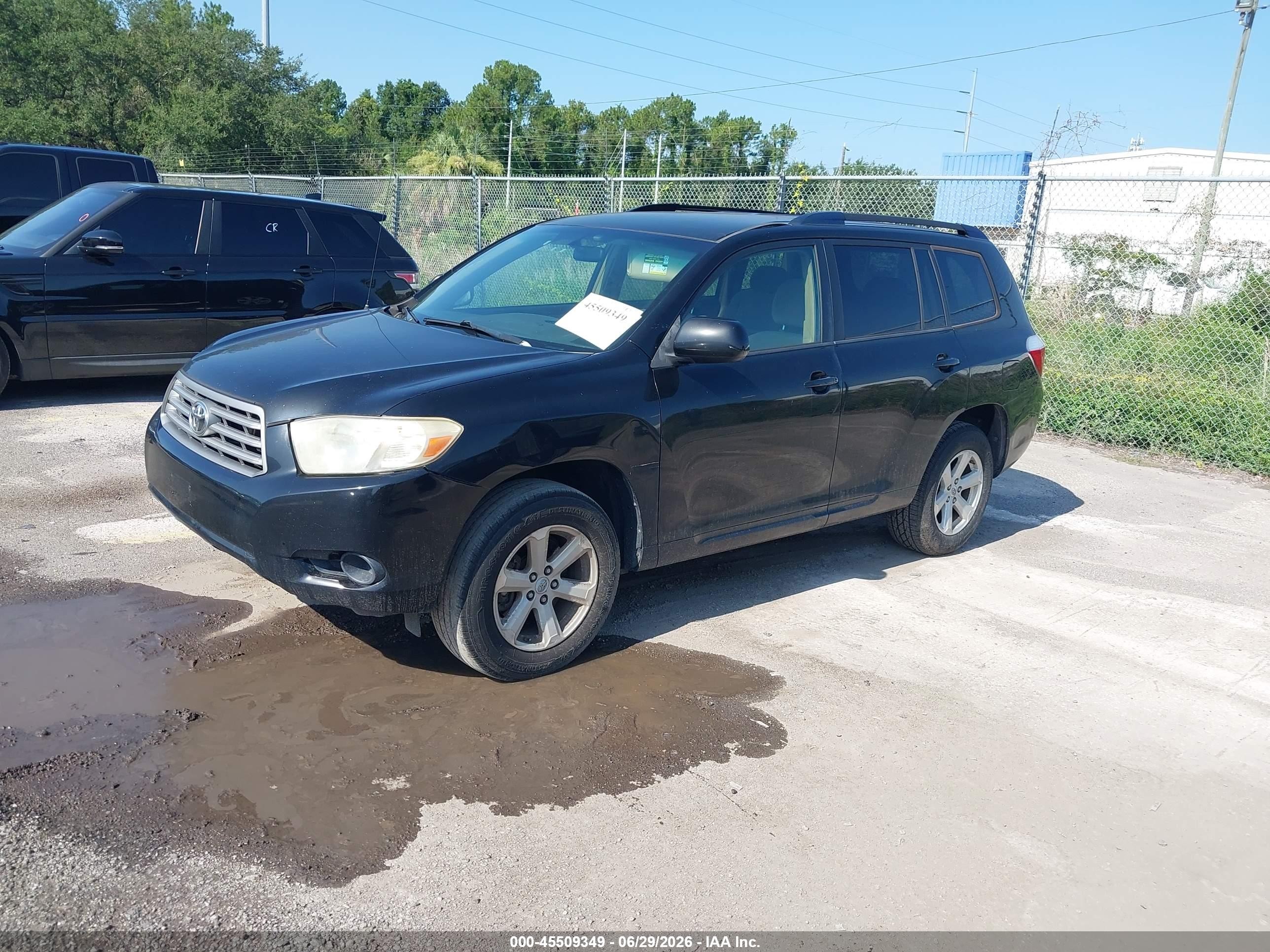 2008 Toyota Highlander   Black vin: JTEDS41A282023348