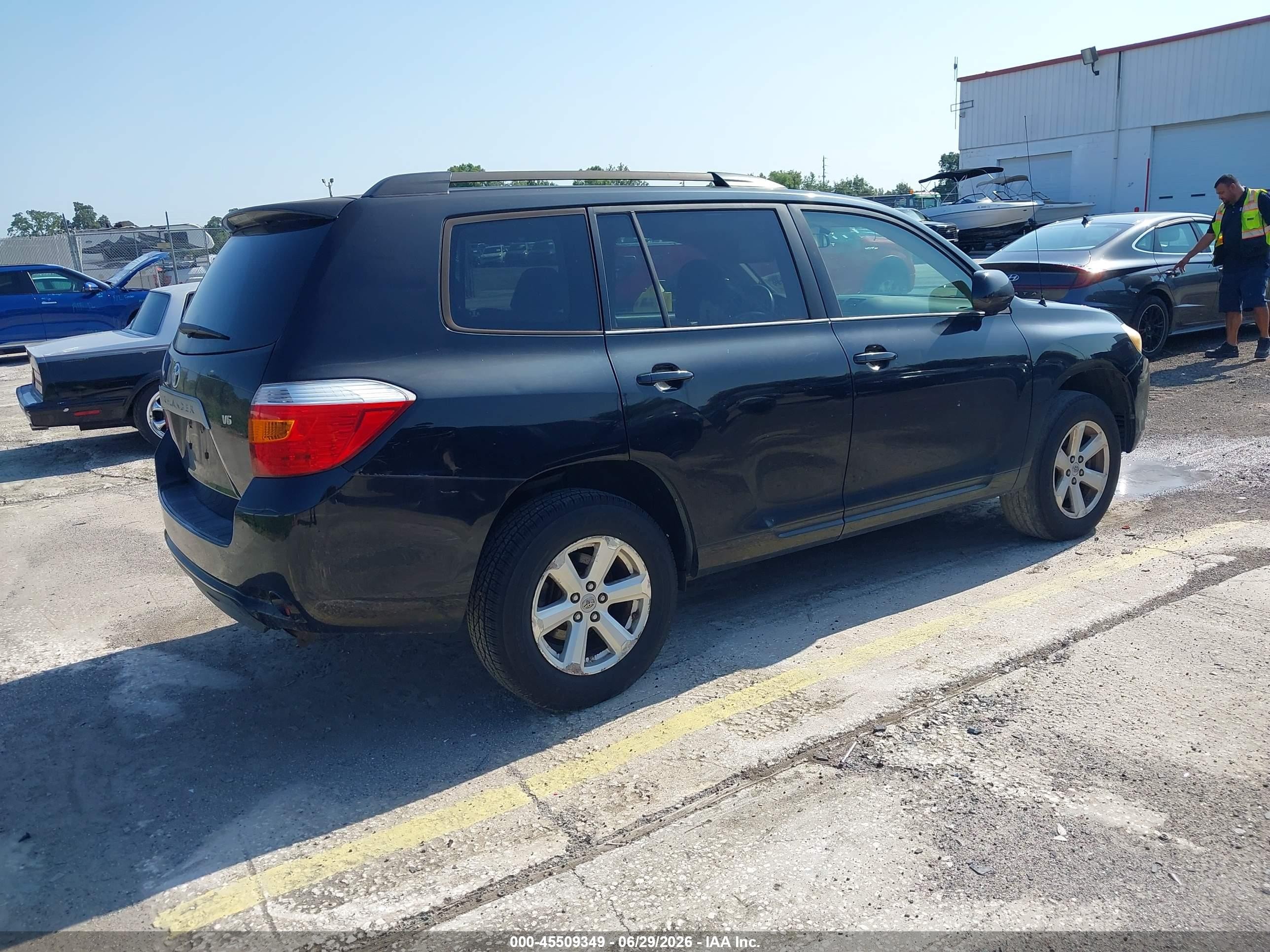 2008 Toyota Highlander   Black vin: JTEDS41A282023348