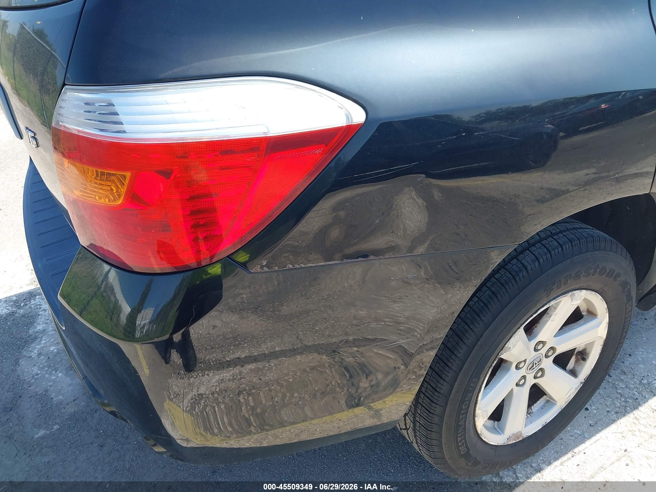 2008 Toyota Highlander   Black vin: JTEDS41A282023348