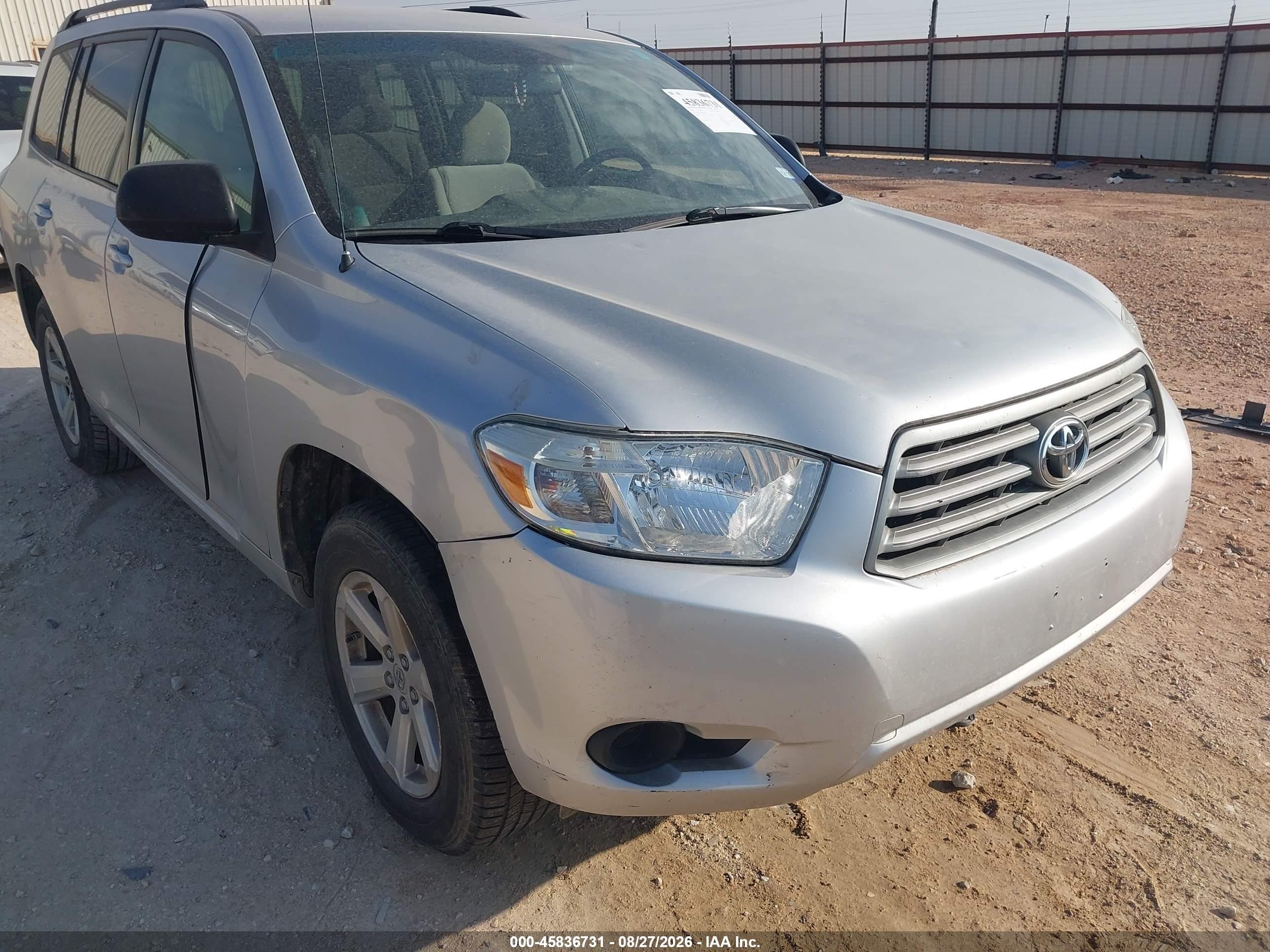 2008 Toyota Highlander   Silver vin: JTEDS41A282027593