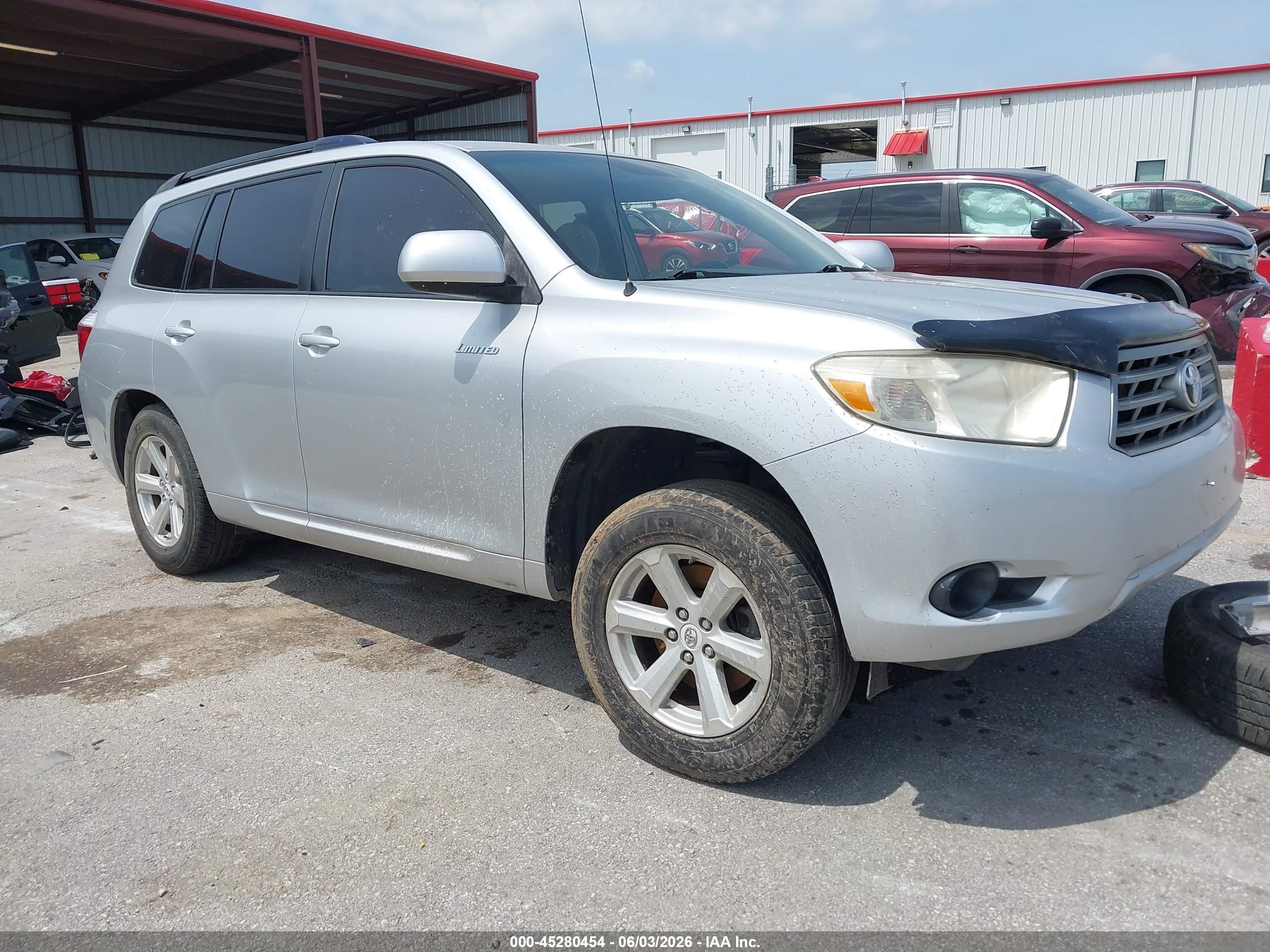 2008 Toyota Highlander   Gray vin: JTEDS41A282030669