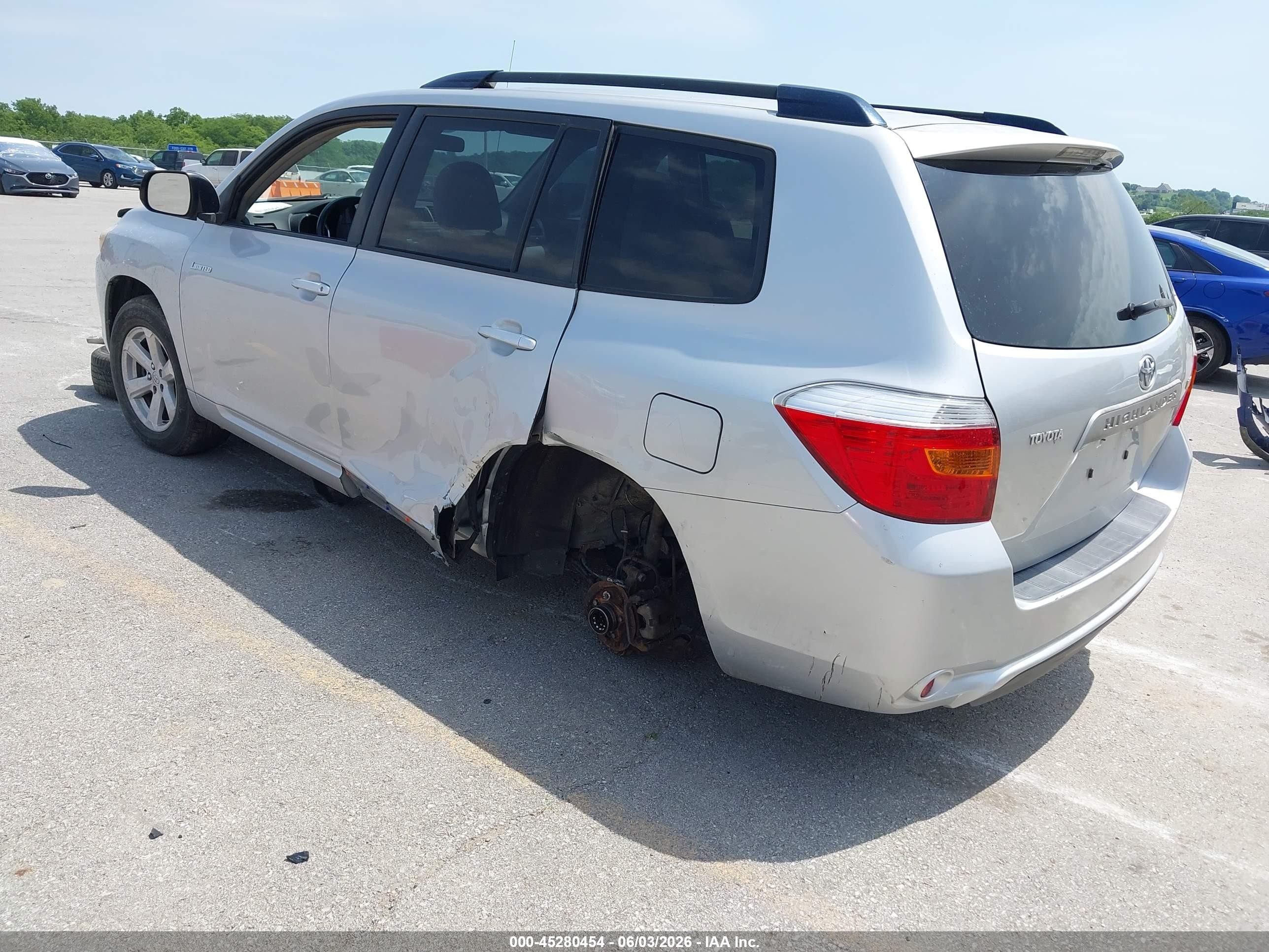 2008 Toyota Highlander   Gray vin: JTEDS41A282030669