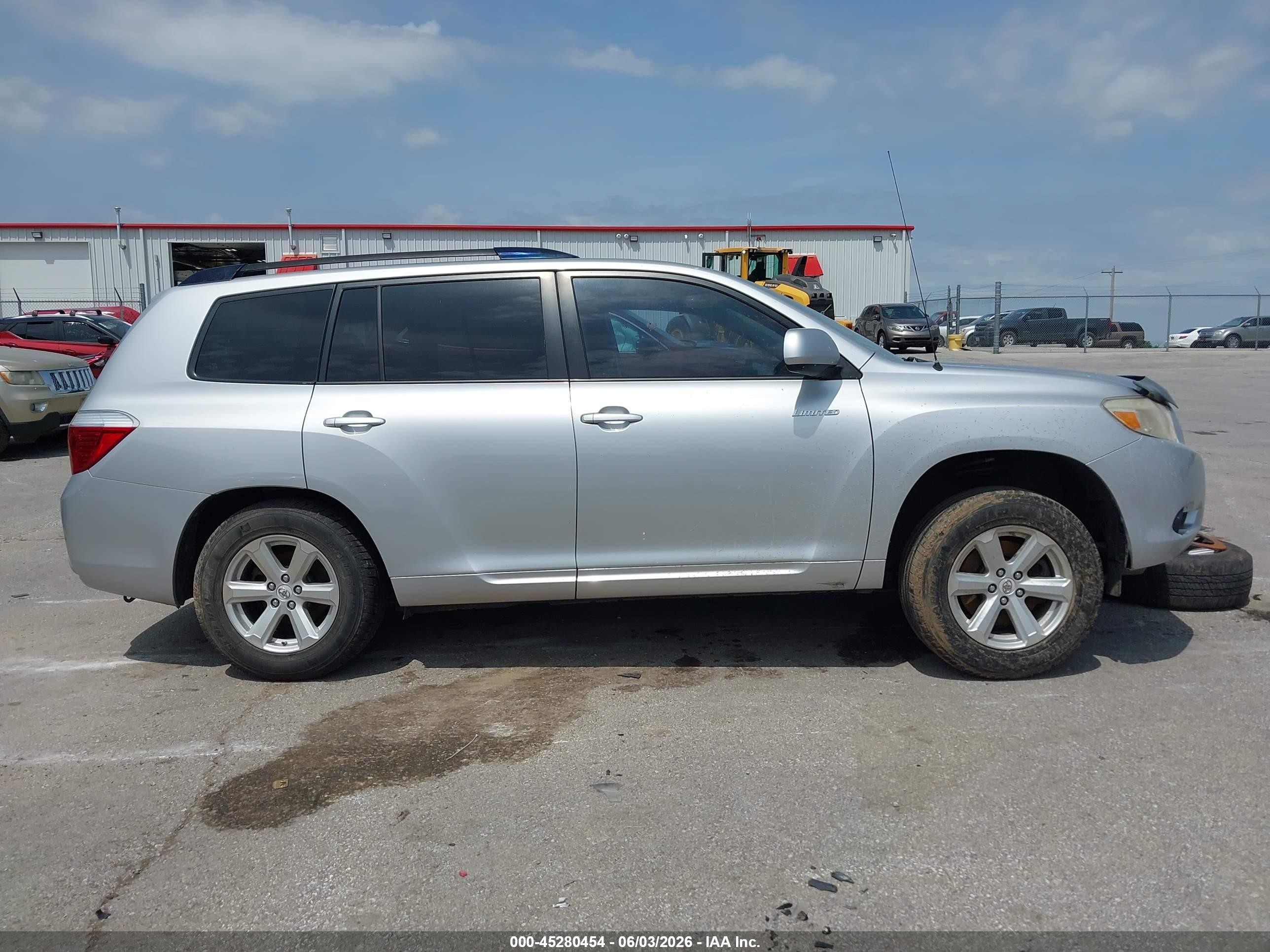 2008 Toyota Highlander   Gray vin: JTEDS41A282030669