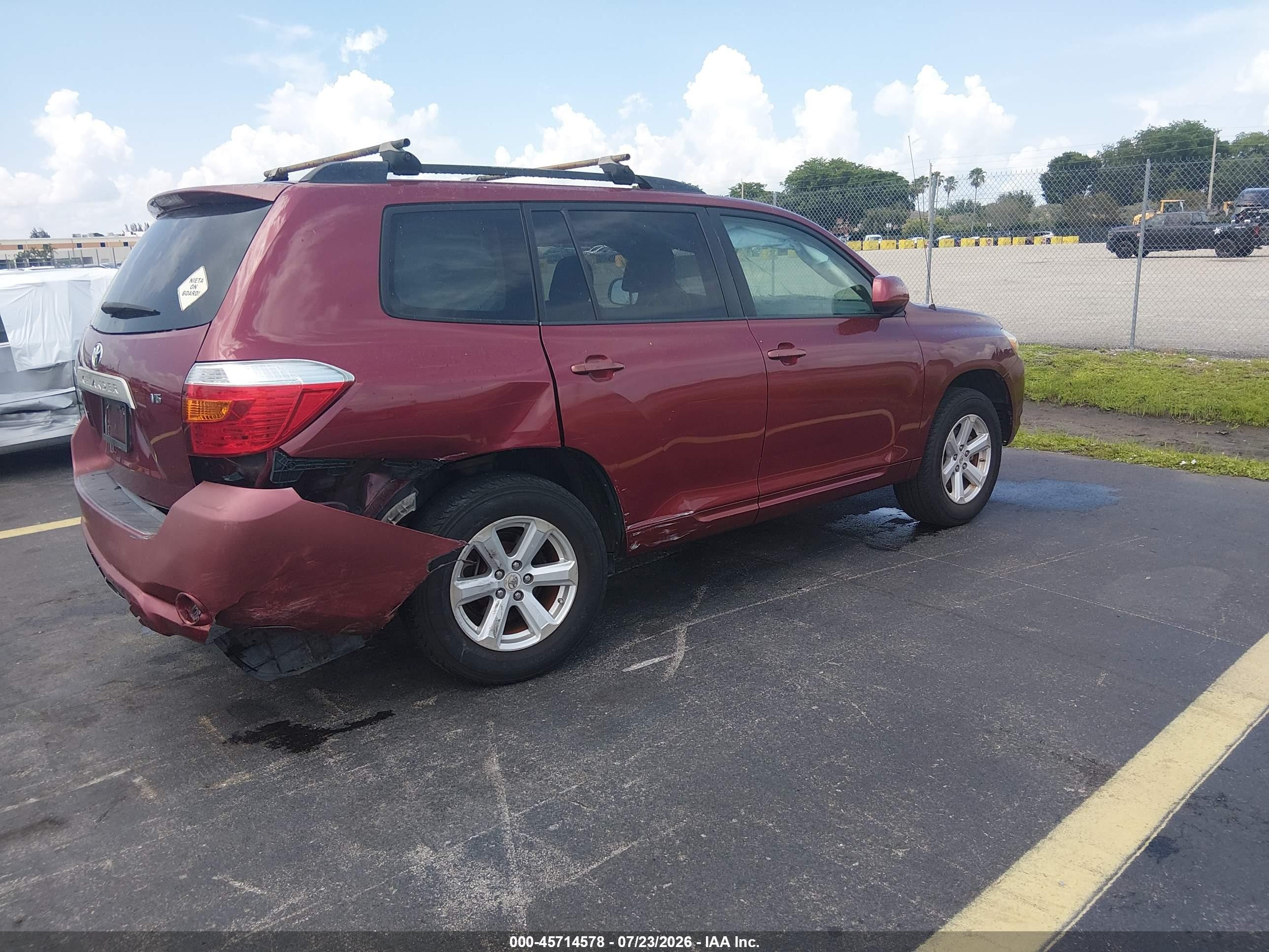 2008 Toyota Highlander   Red vin: JTEDS41A282032616