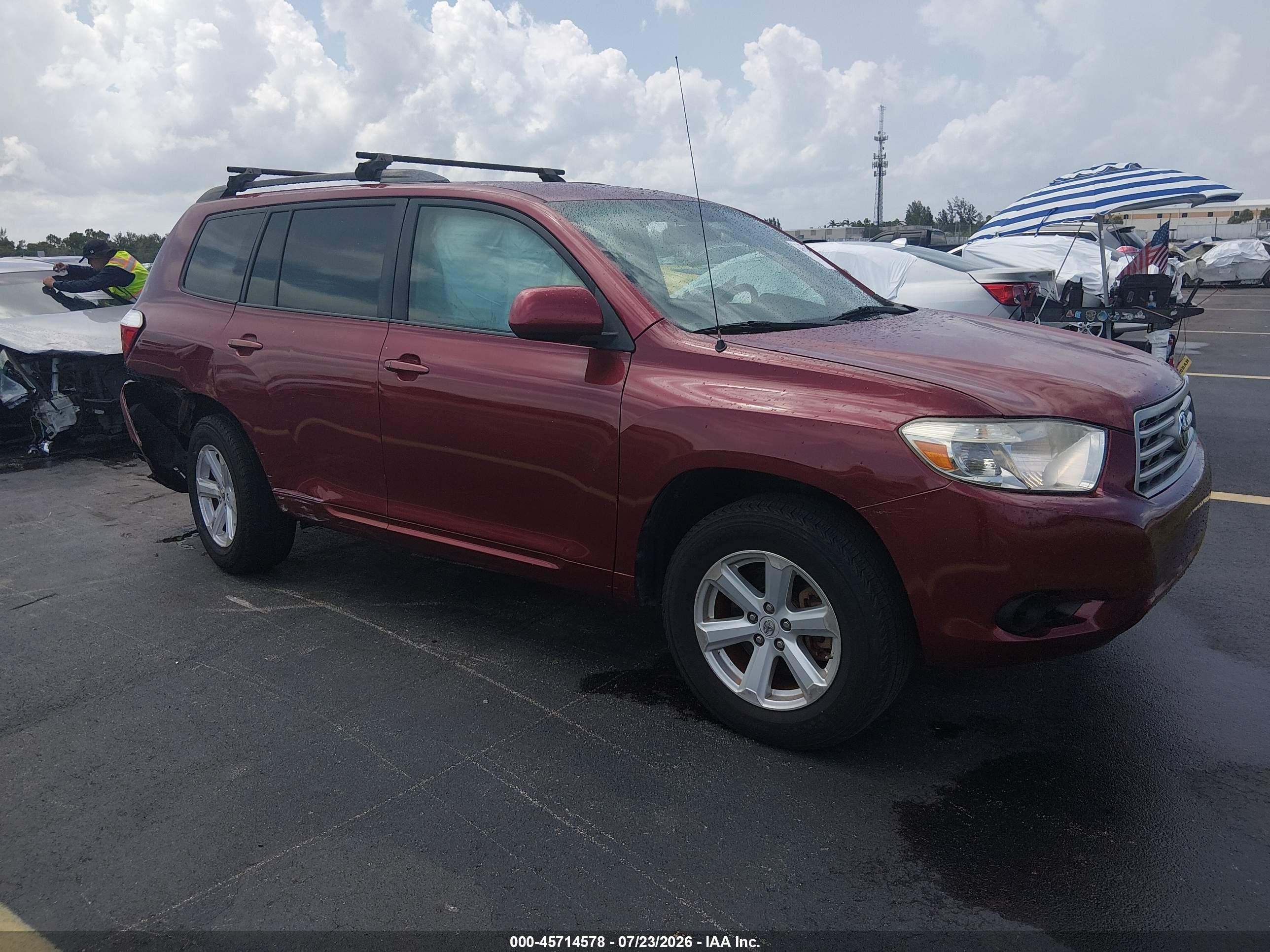 2008 Toyota Highlander   Red vin: JTEDS41A282032616