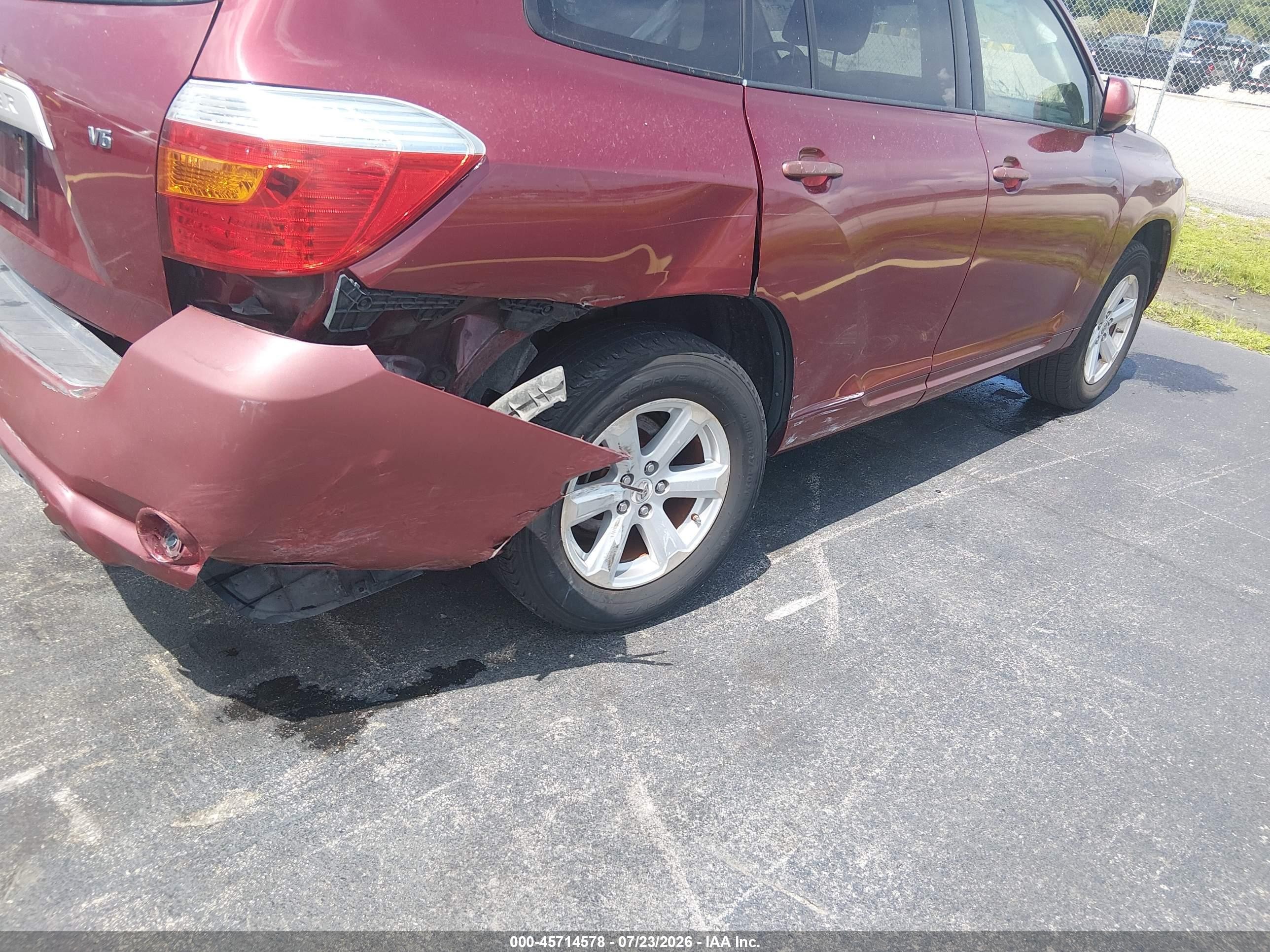 2008 Toyota Highlander   Red vin: JTEDS41A282032616