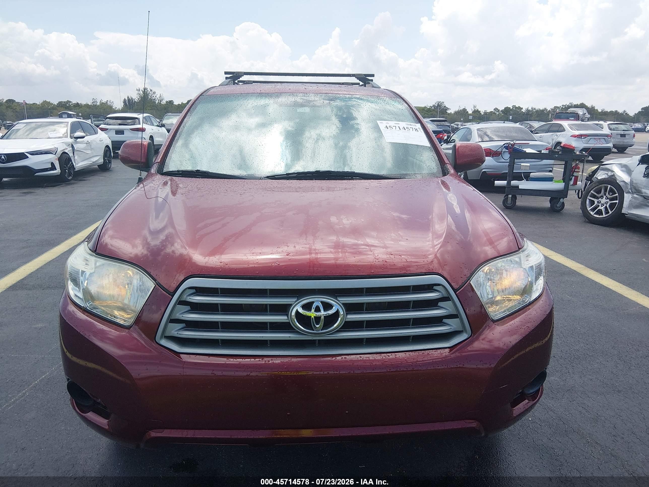 2008 Toyota Highlander   Red vin: JTEDS41A282032616
