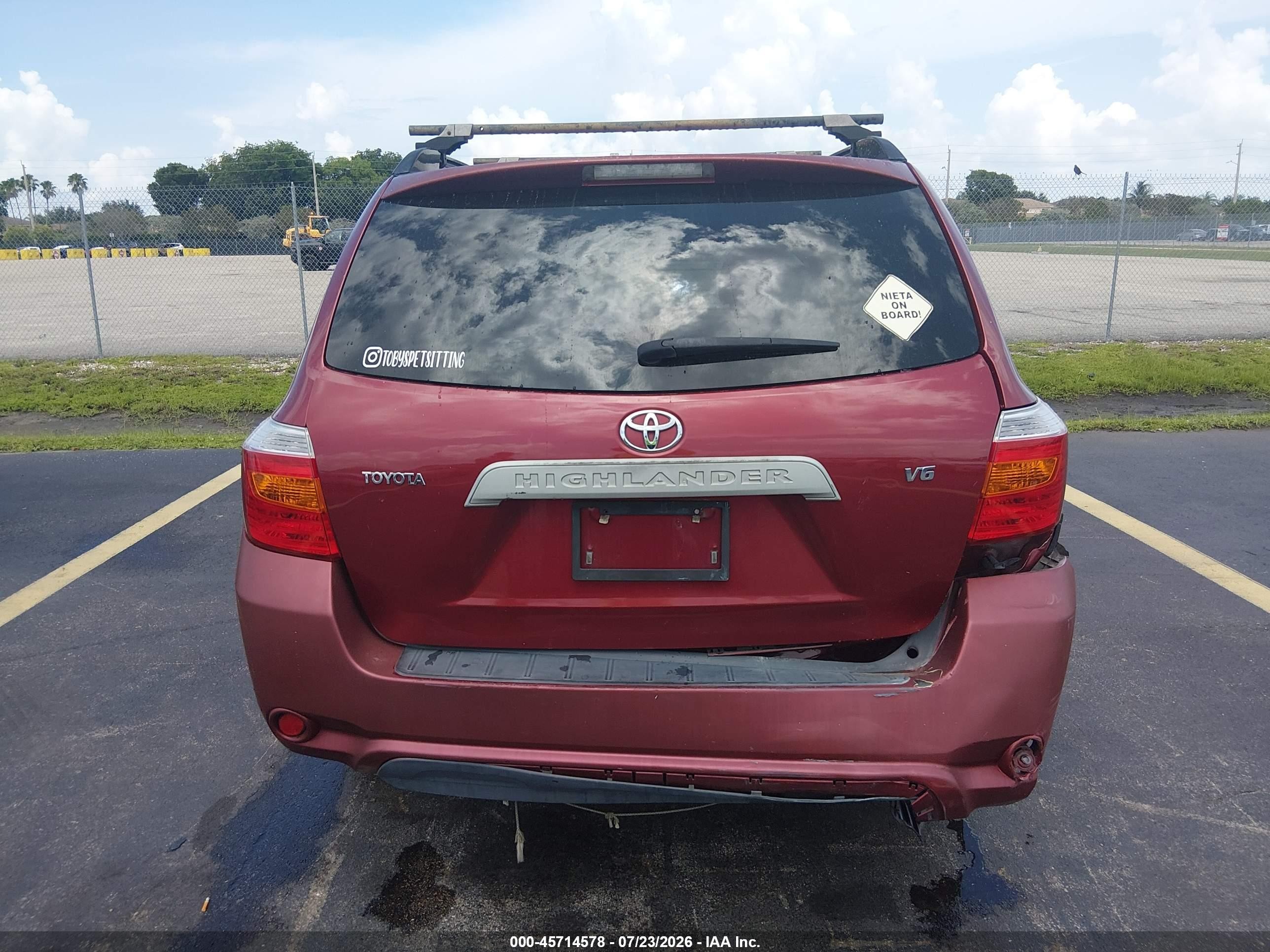 2008 Toyota Highlander   Red vin: JTEDS41A282032616