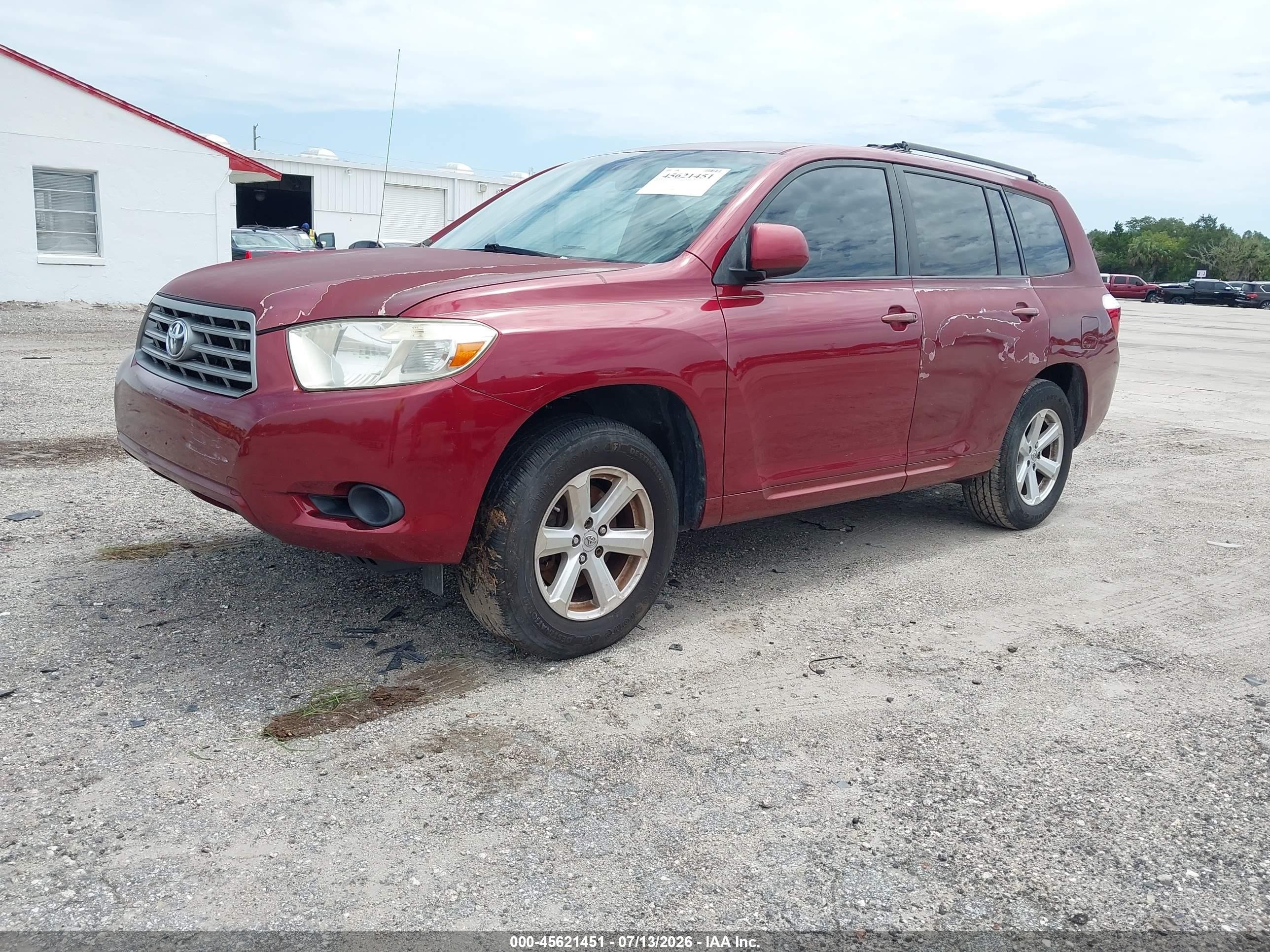 2008 Toyota Highlander   Red vin: JTEDS41A282048296
