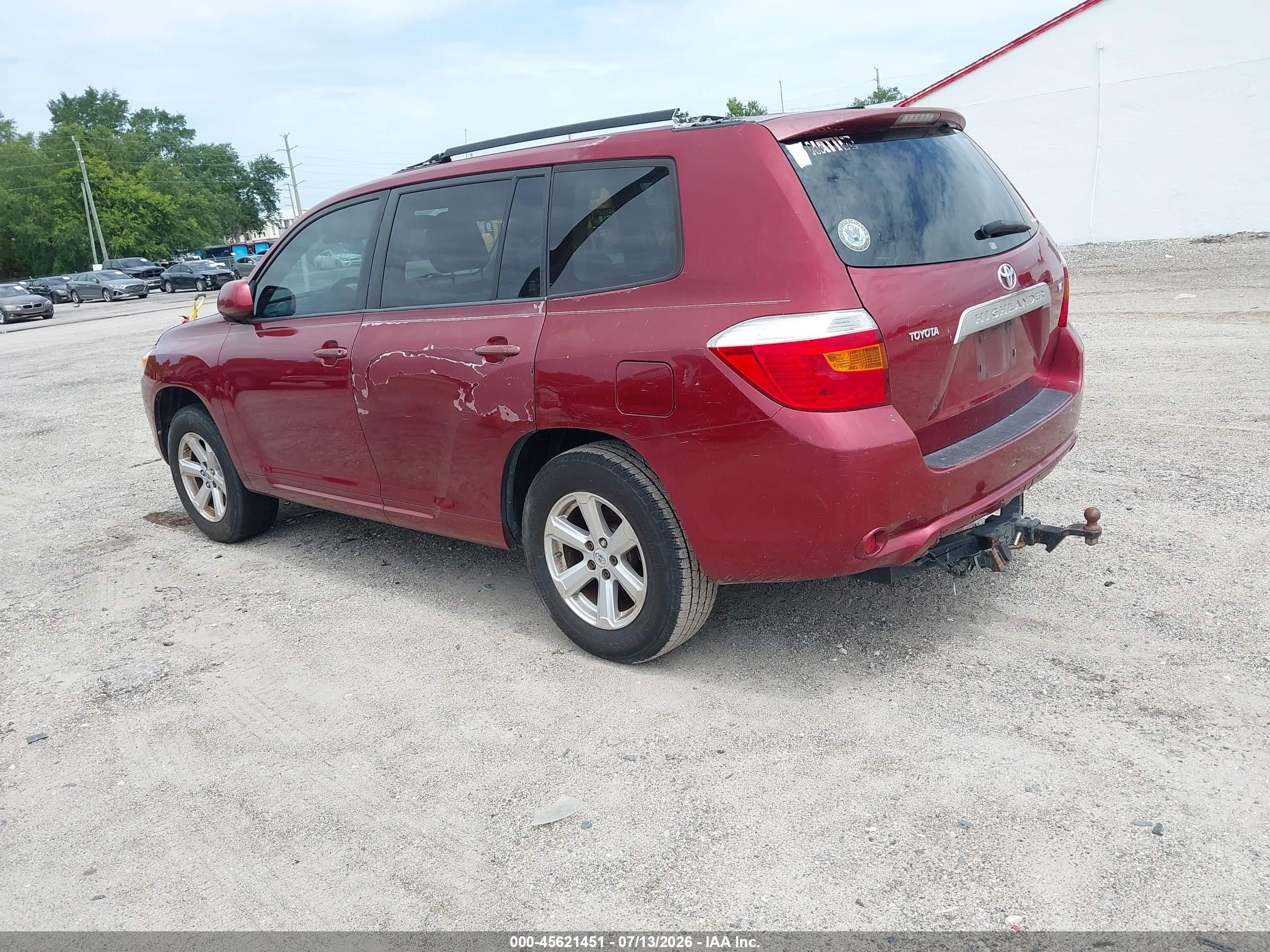 2008 Toyota Highlander   Red vin: JTEDS41A282048296