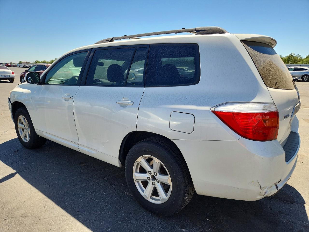 2009 Toyota Highlander Base White vin: JTEDS41A292088010