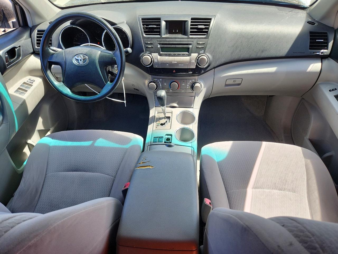 2009 Toyota Highlander Base White vin: JTEDS41A292088010