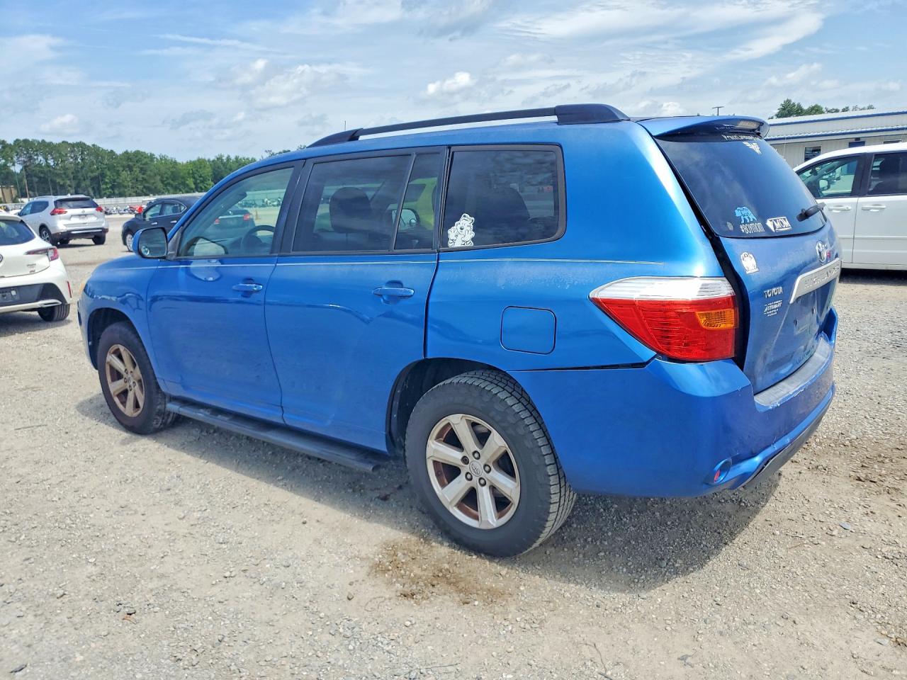 2008 Toyota Highlander Base Blue vin: JTEDS41A382001455