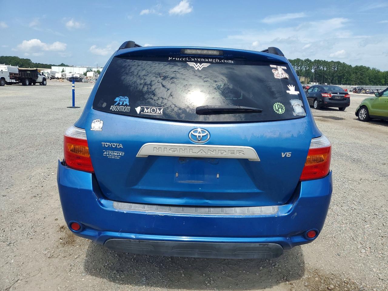 2008 Toyota Highlander Base Blue vin: JTEDS41A382001455
