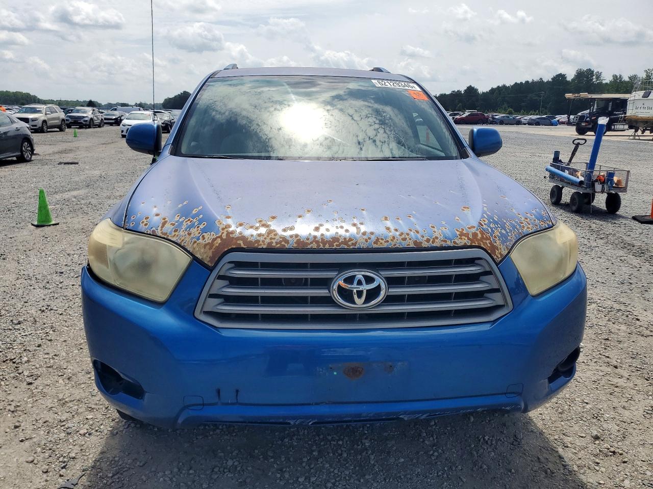 2008 Toyota Highlander Base Blue vin: JTEDS41A382001455