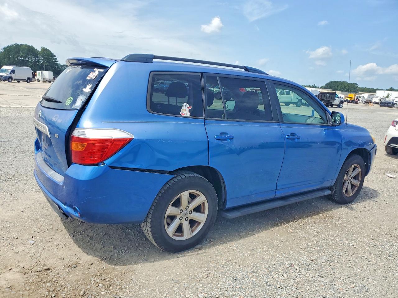 2008 Toyota Highlander Base Blue vin: JTEDS41A382001455