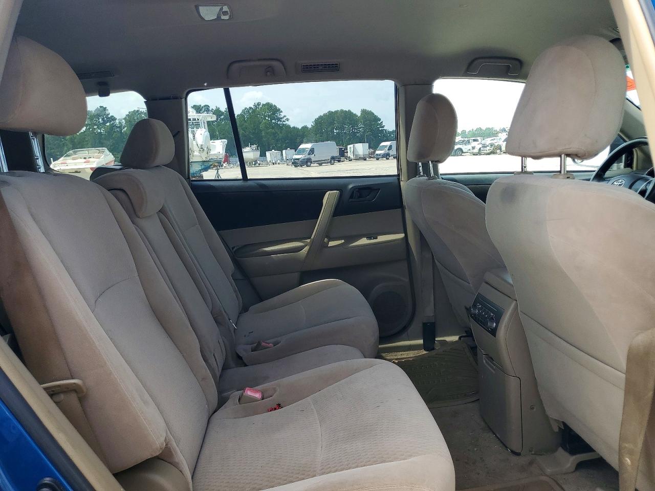 2008 Toyota Highlander Base Blue vin: JTEDS41A382001455