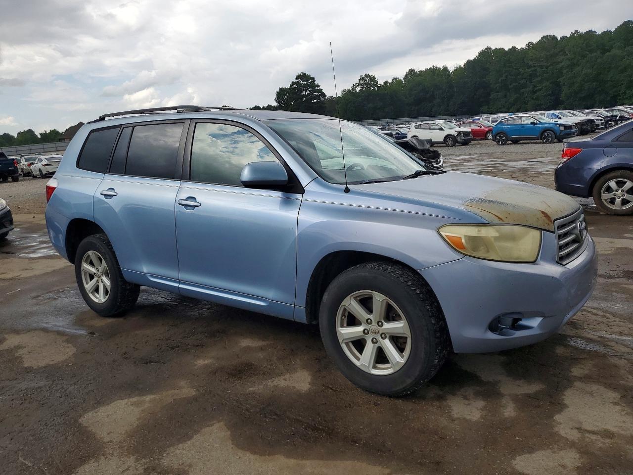 2008 Toyota Highlander Base Blue vin: JTEDS41A382009023