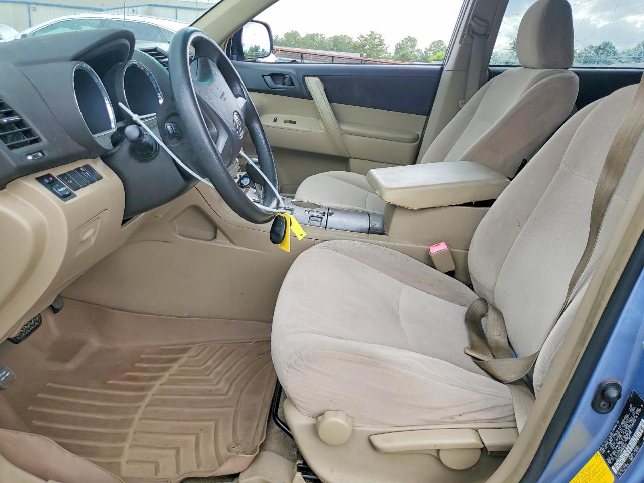 2008 Toyota Highlander Base Blue vin: JTEDS41A382009023