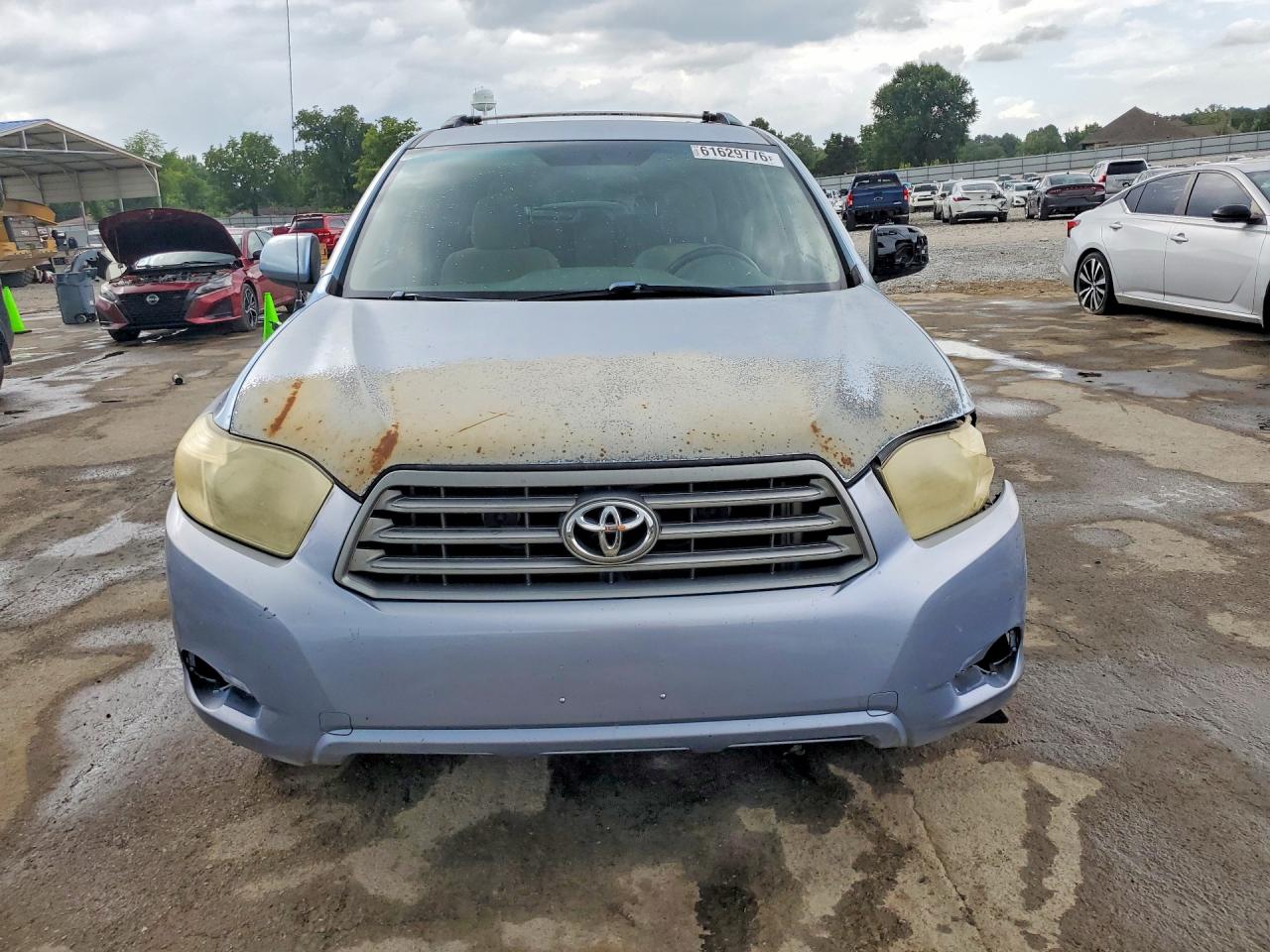 2008 Toyota Highlander Base Blue vin: JTEDS41A382009023