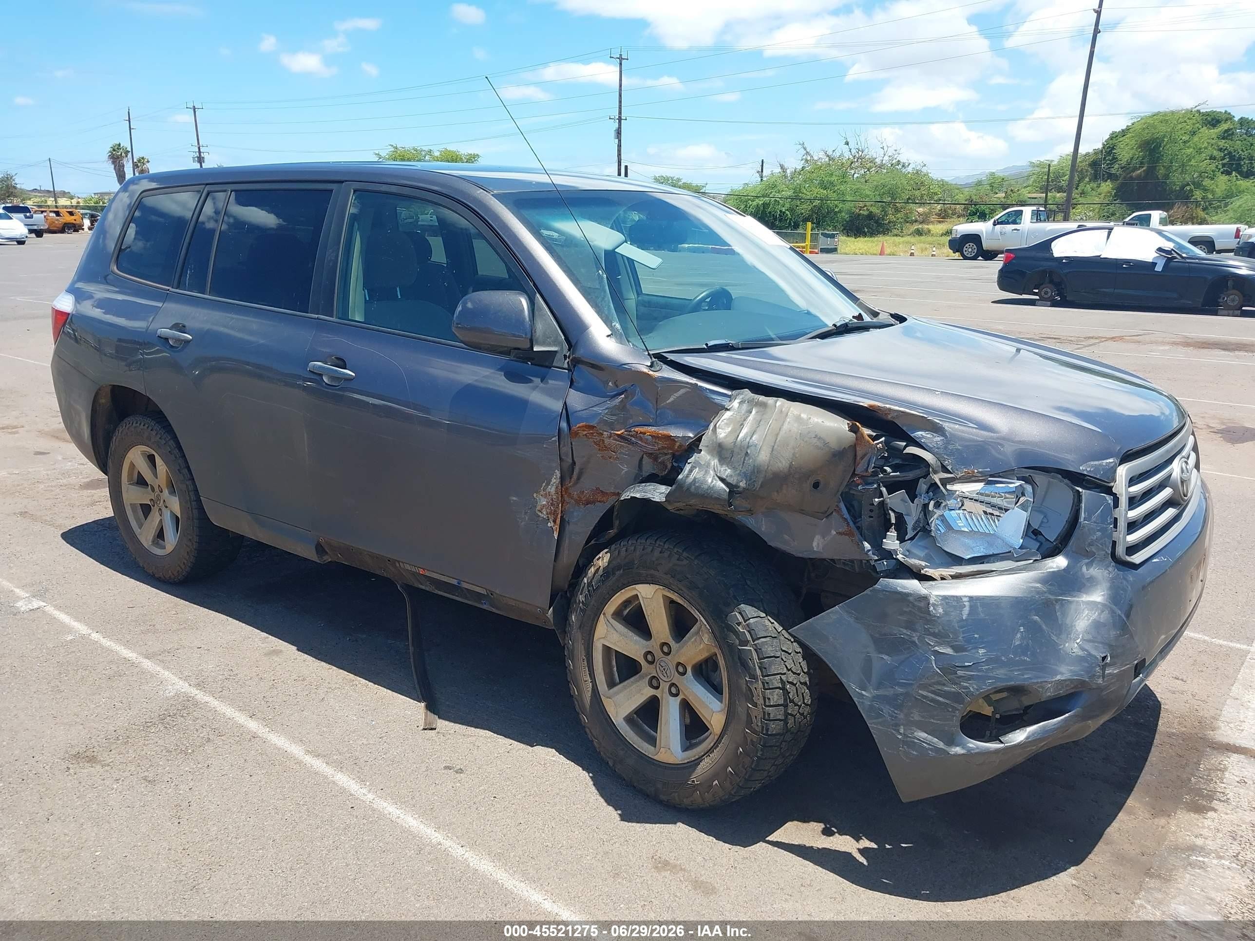 2008 Toyota Highlander   Gray vin: JTEDS41A382061686