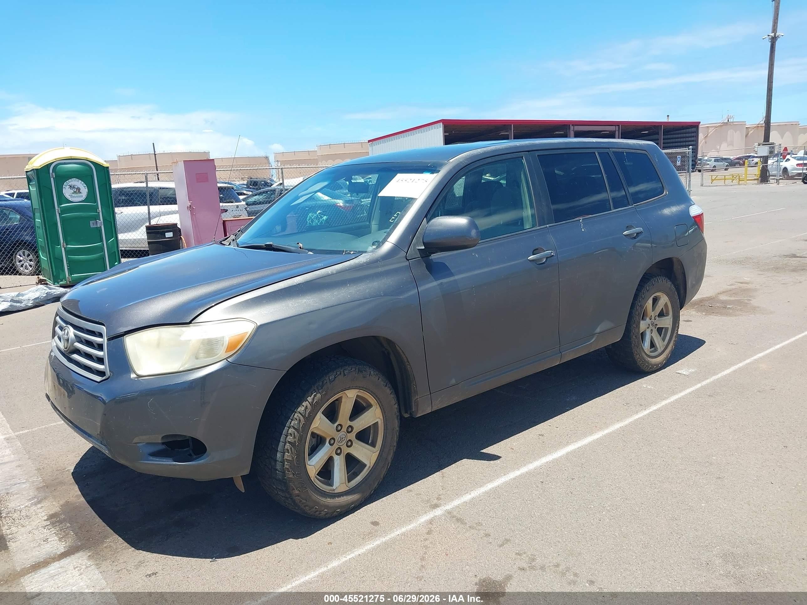 2008 Toyota Highlander   Gray vin: JTEDS41A382061686