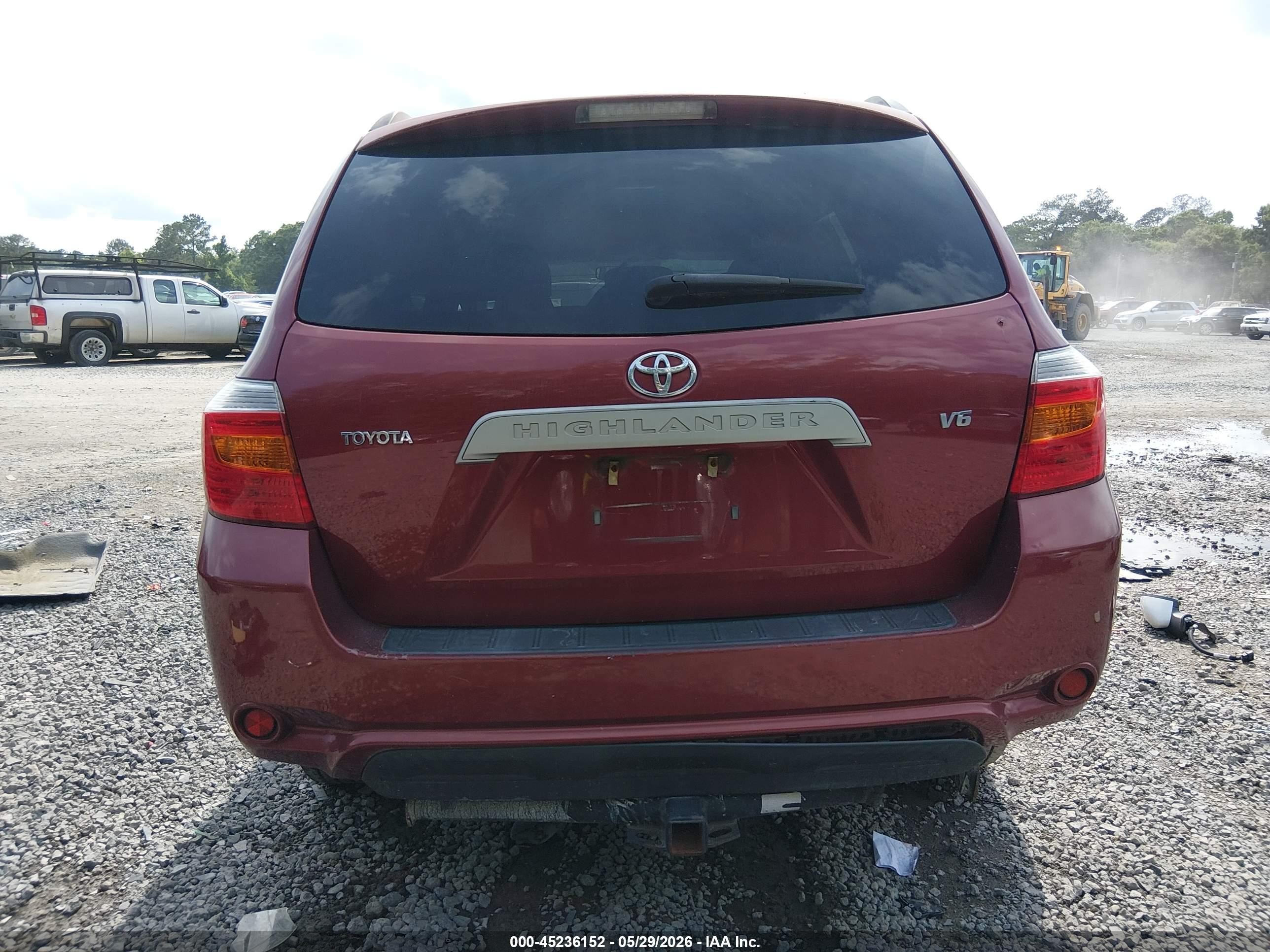 2009 Toyota Highlander   Maroon vin: JTEDS41A392078019