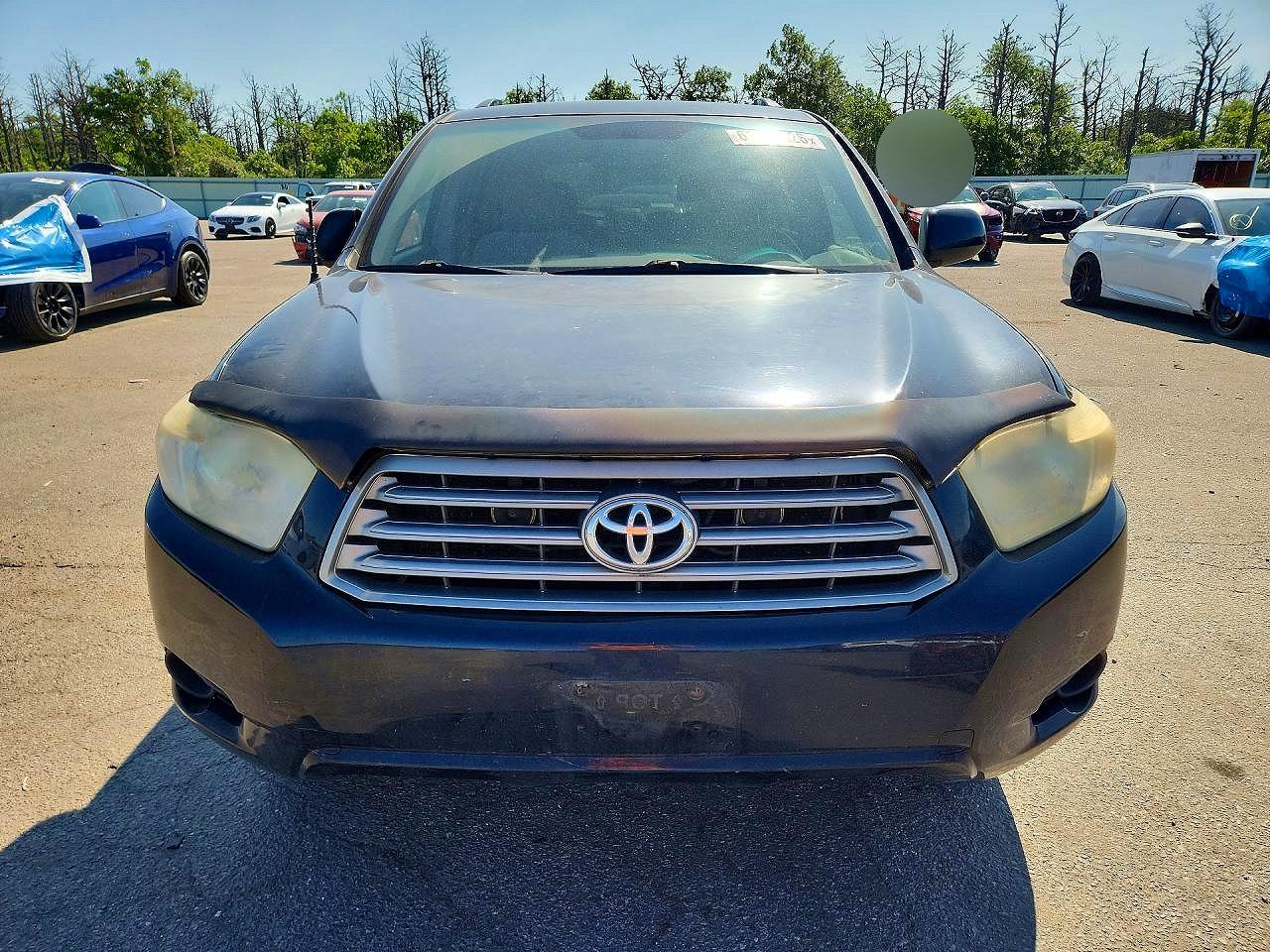 2008 Toyota Highlander Base Black vin: JTEDS41A482021973