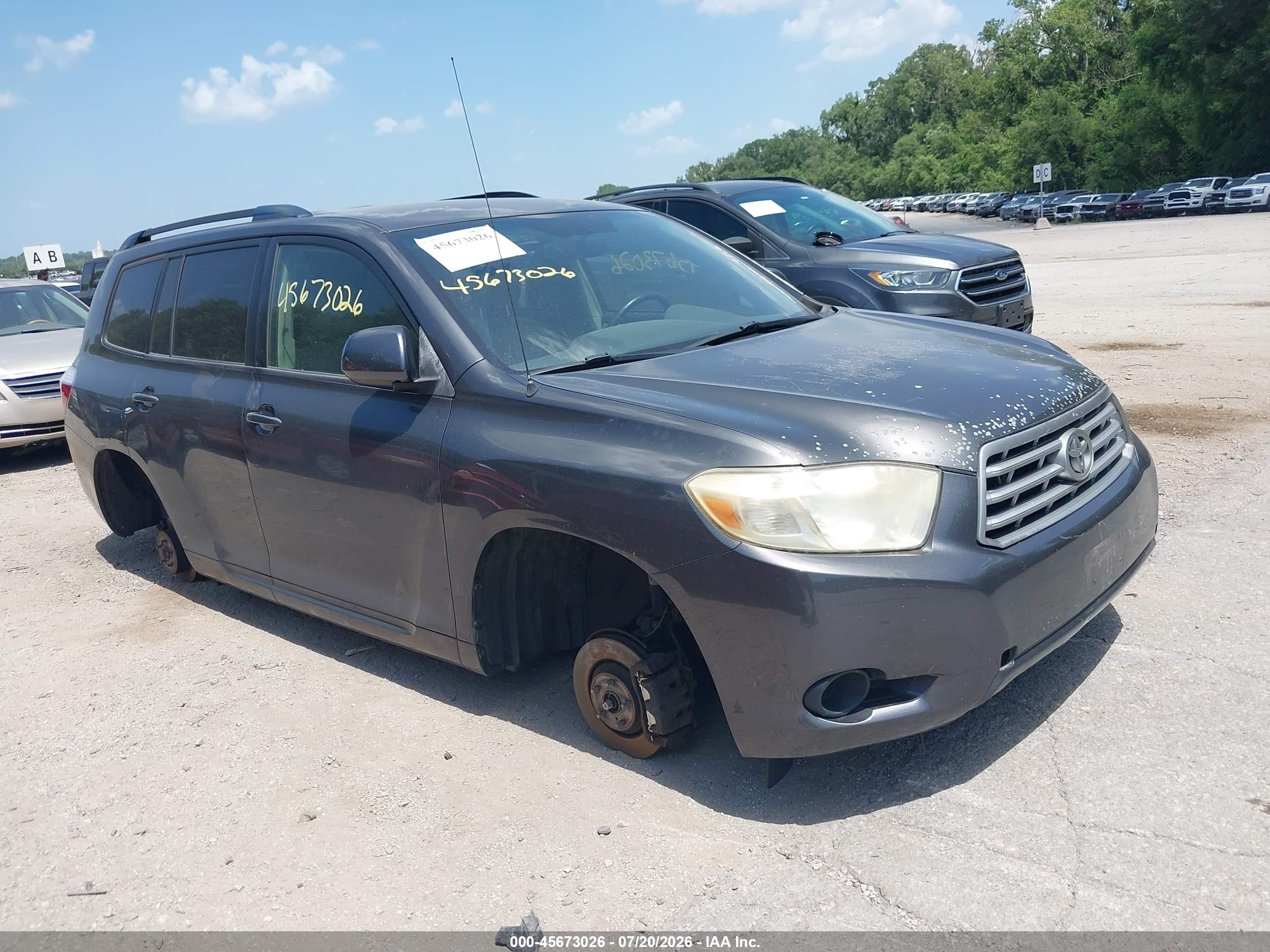 2008 Toyota Highlander   Light Blue vin: JTEDS41A482036179