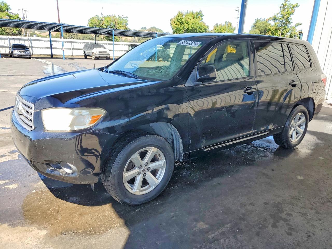 2008 Toyota Highlander Base Black vin: JTEDS41A482041124