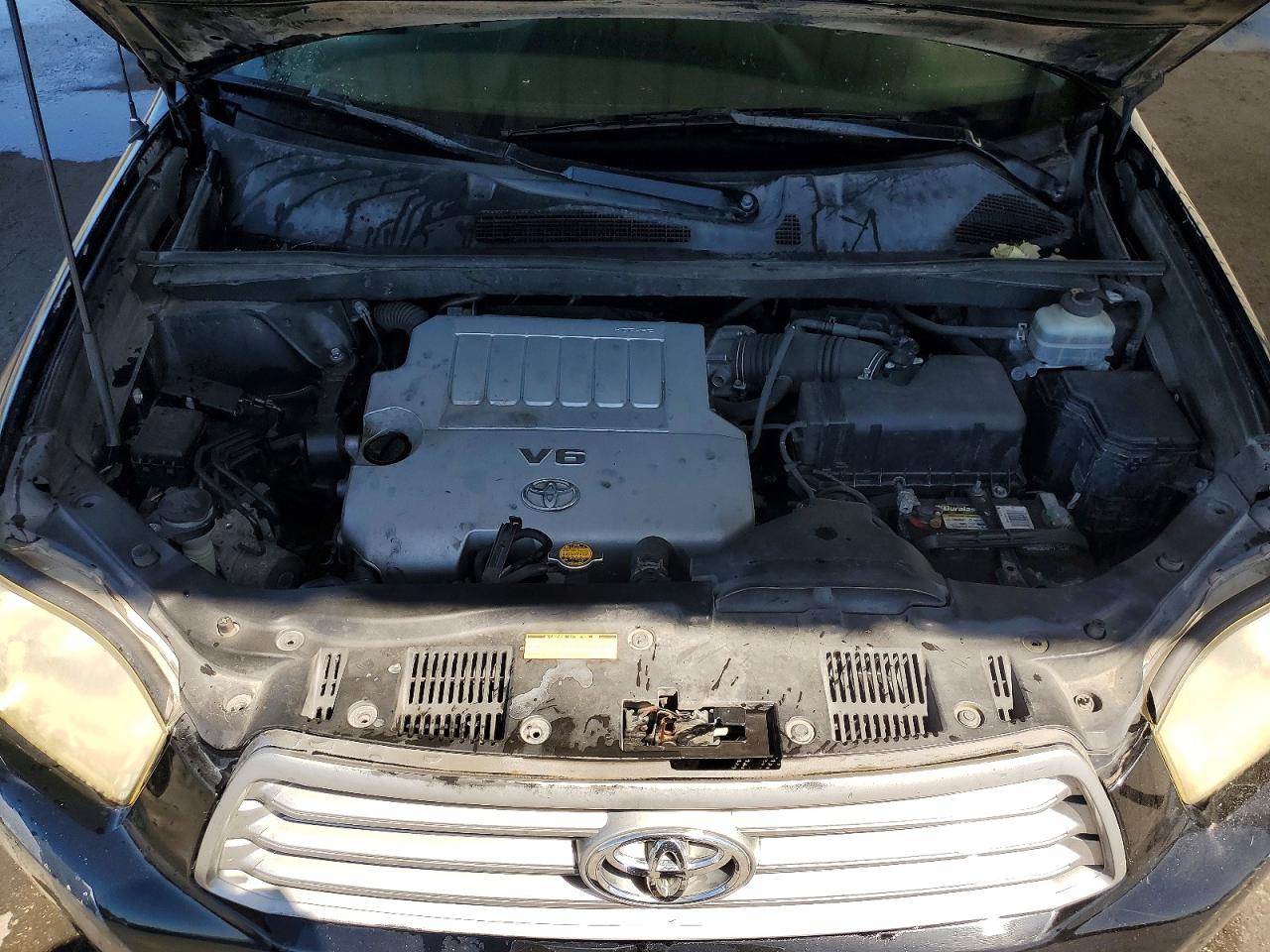 2008 Toyota Highlander Base Черный vin: JTEDS41A482041124